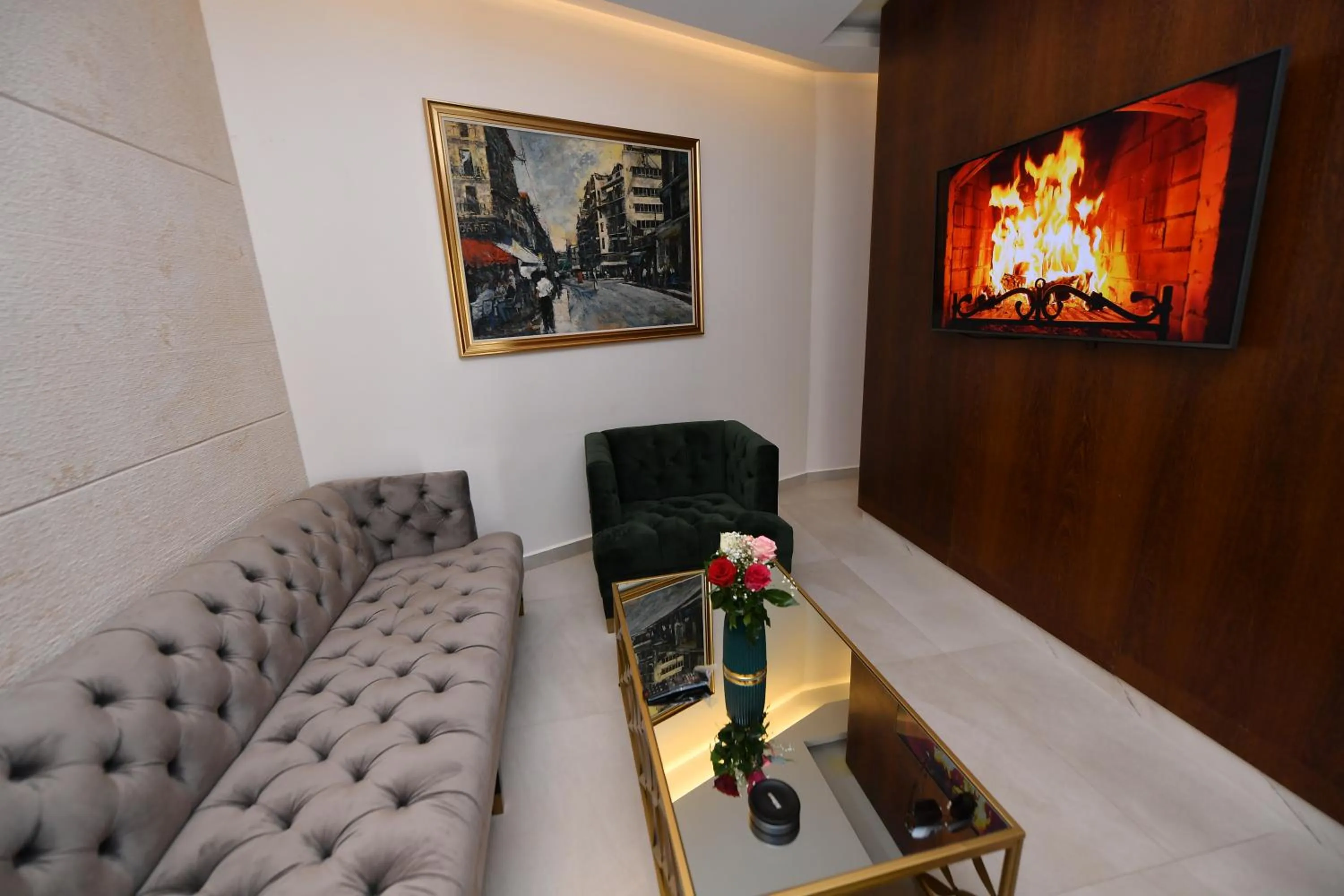 Living room in LE PALME HOTEL