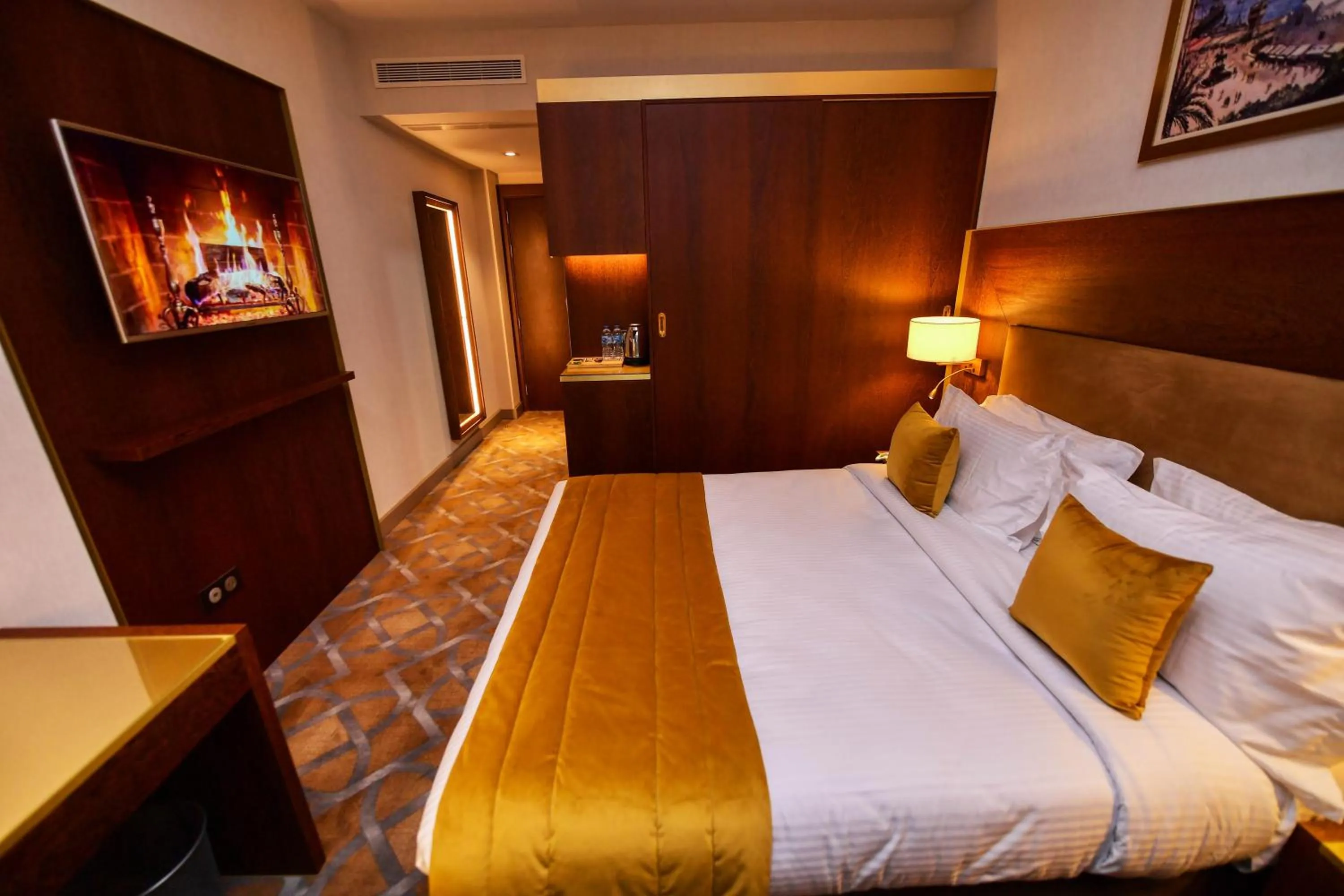 Bed in LE PALME HOTEL