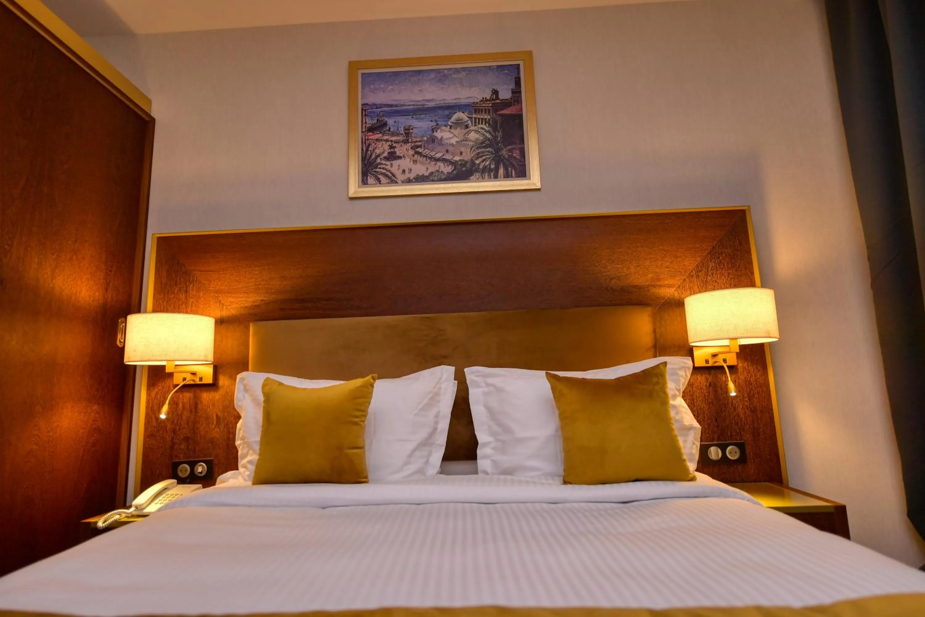 Bed in LE PALME HOTEL