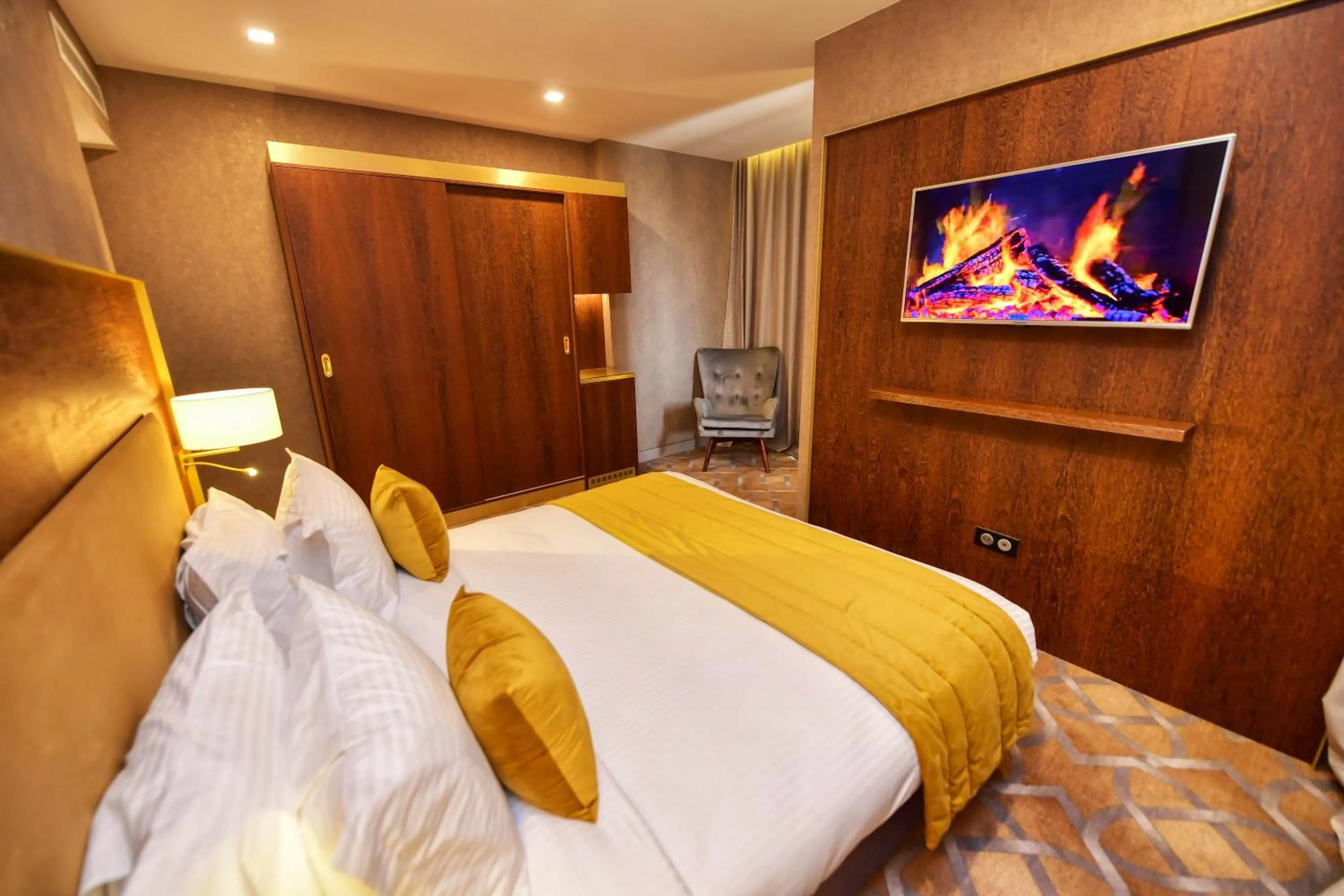 Bed in LE PALME HOTEL