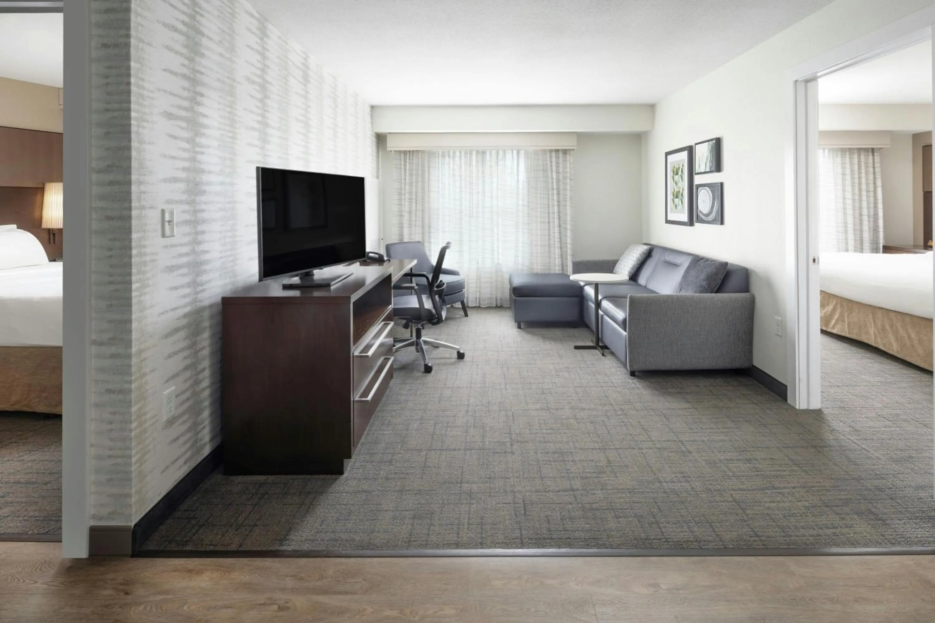 Living room, Bed in Residence Inn by Marriott Albany Clifton Park