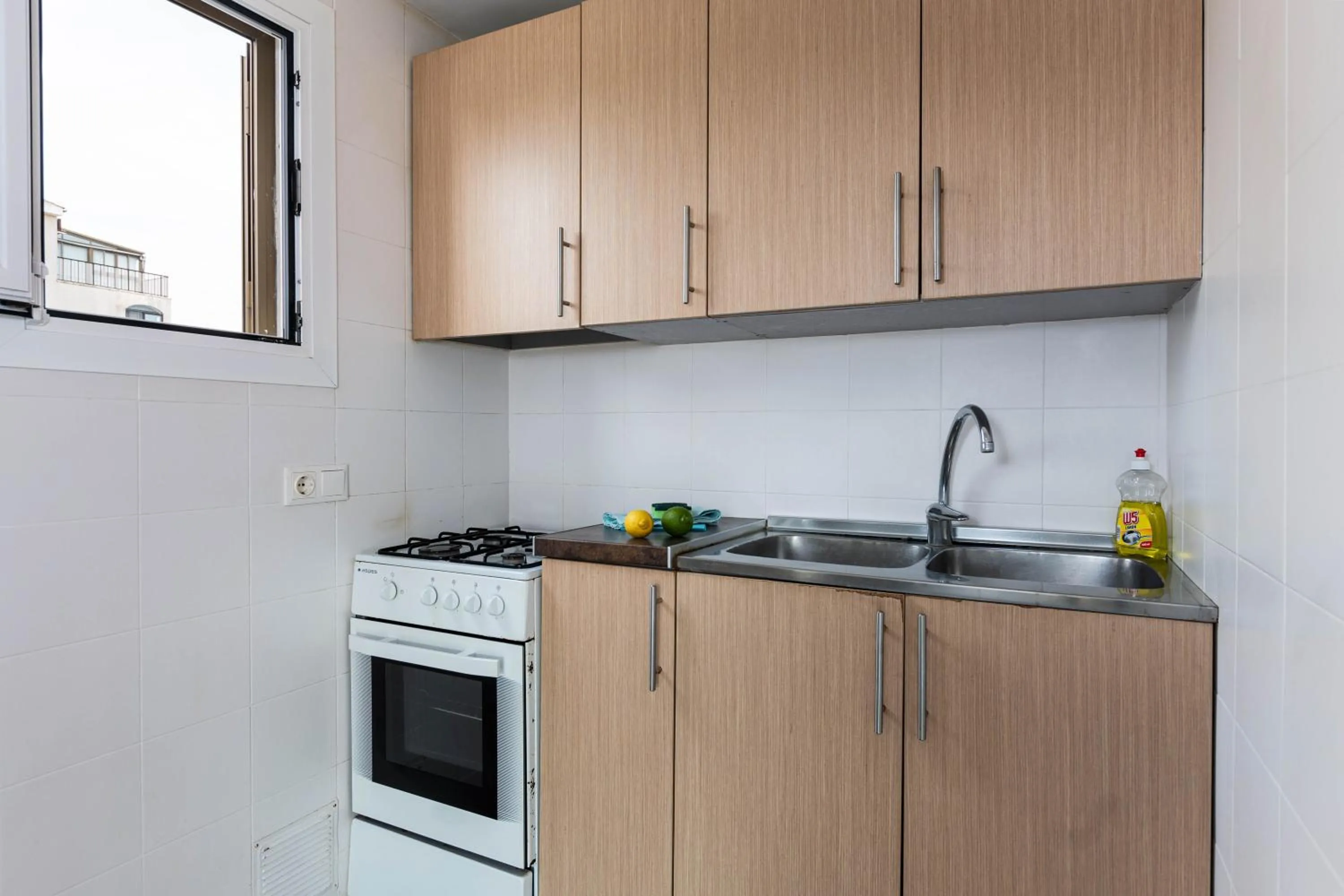 kitchen in Acapulco Apartments