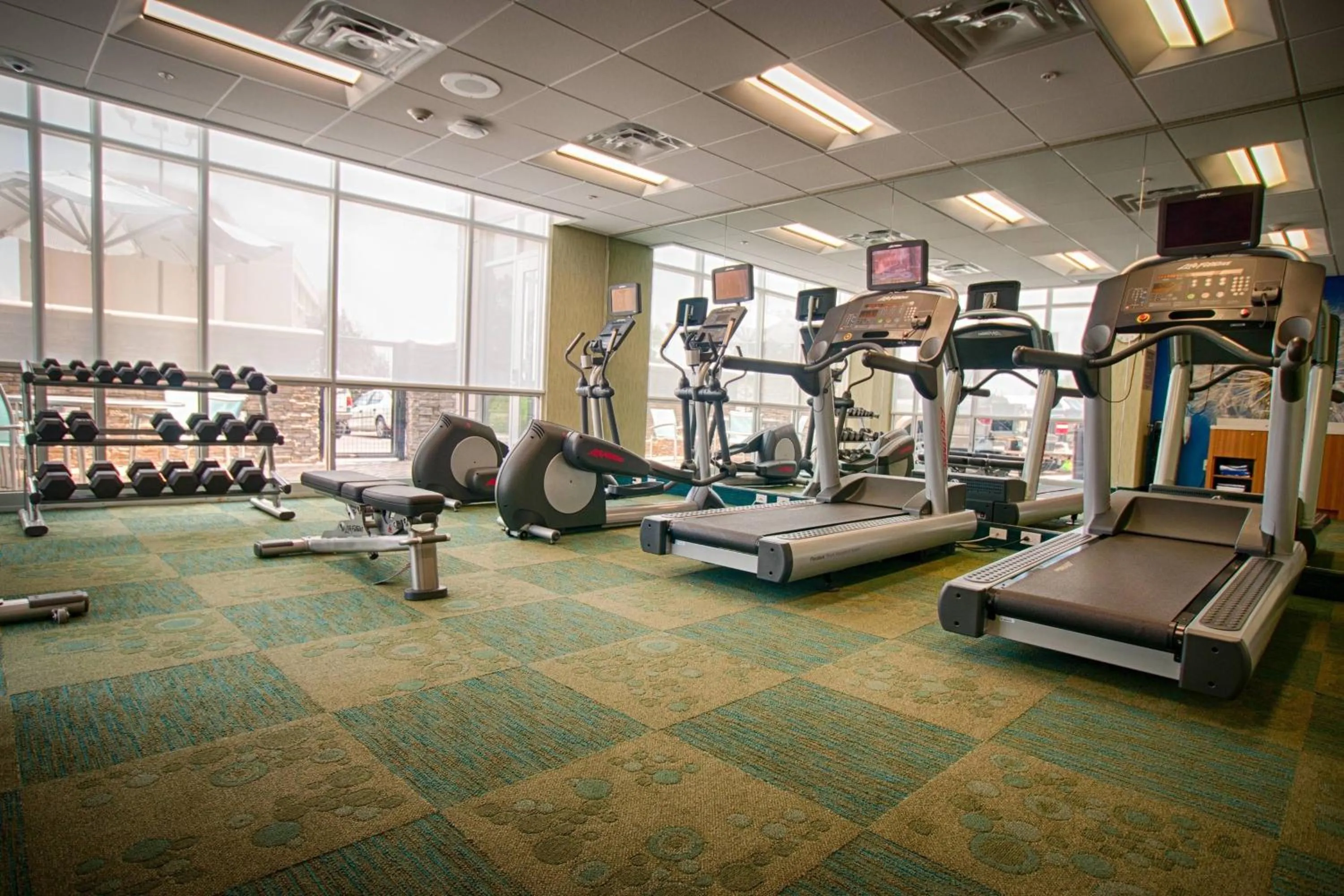 Fitness centre/facilities in SpringHill Suites by Marriott Canton