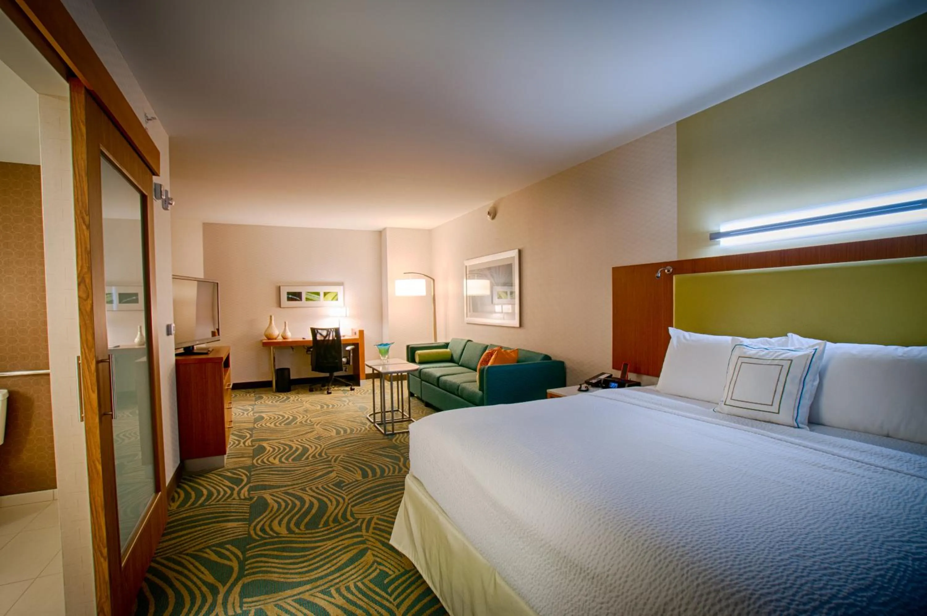 Photo of the whole room, Bed in SpringHill Suites by Marriott Canton