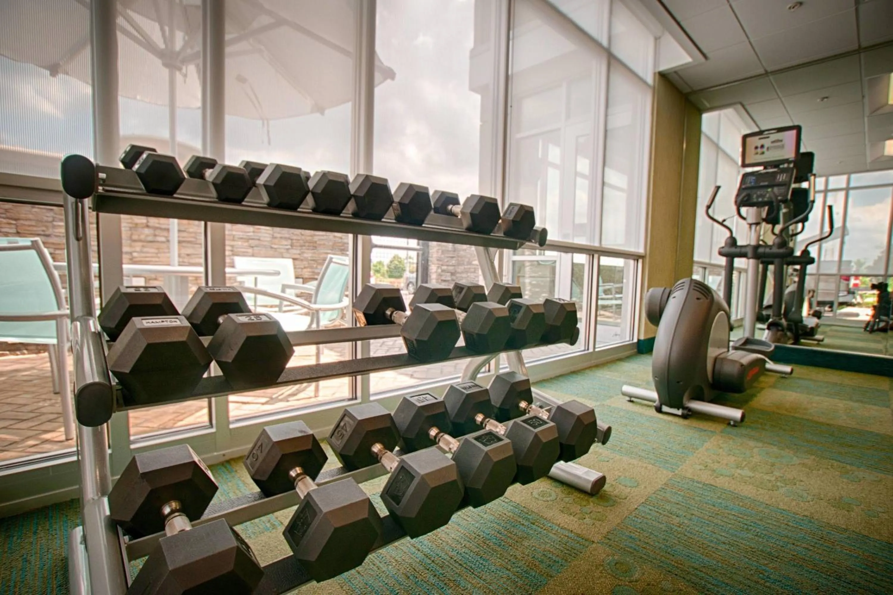 Fitness centre/facilities in SpringHill Suites by Marriott Canton