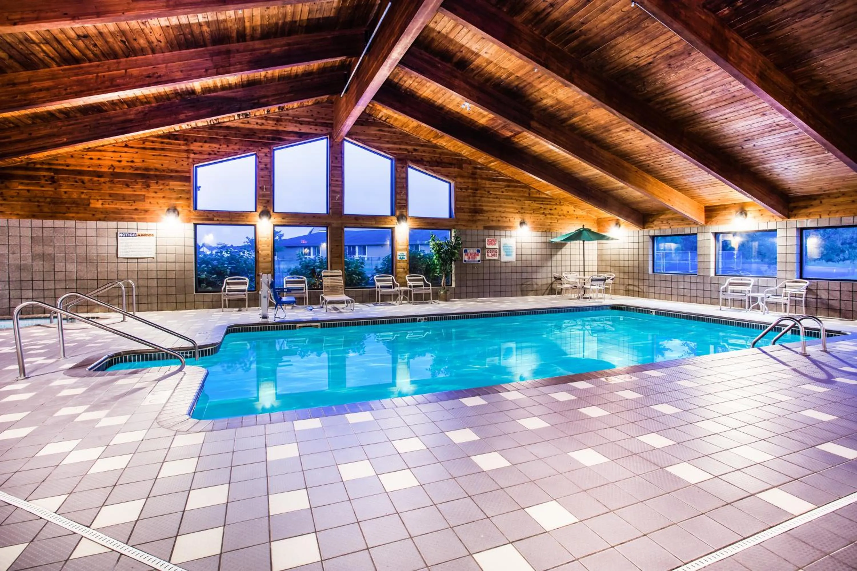 Swimming pool in AmericInn by Wyndham Menomonie
