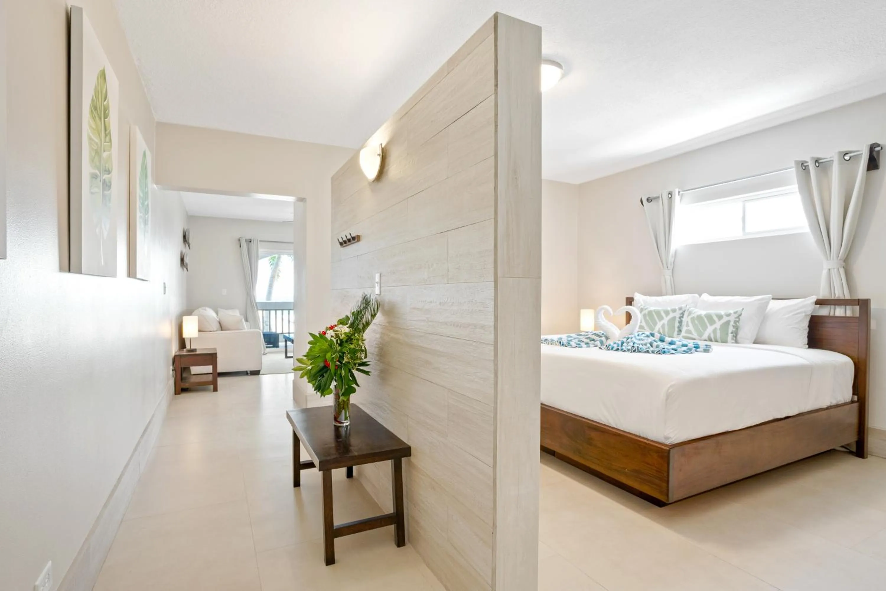 View (from property/room), Bed in Bananas On The Beach