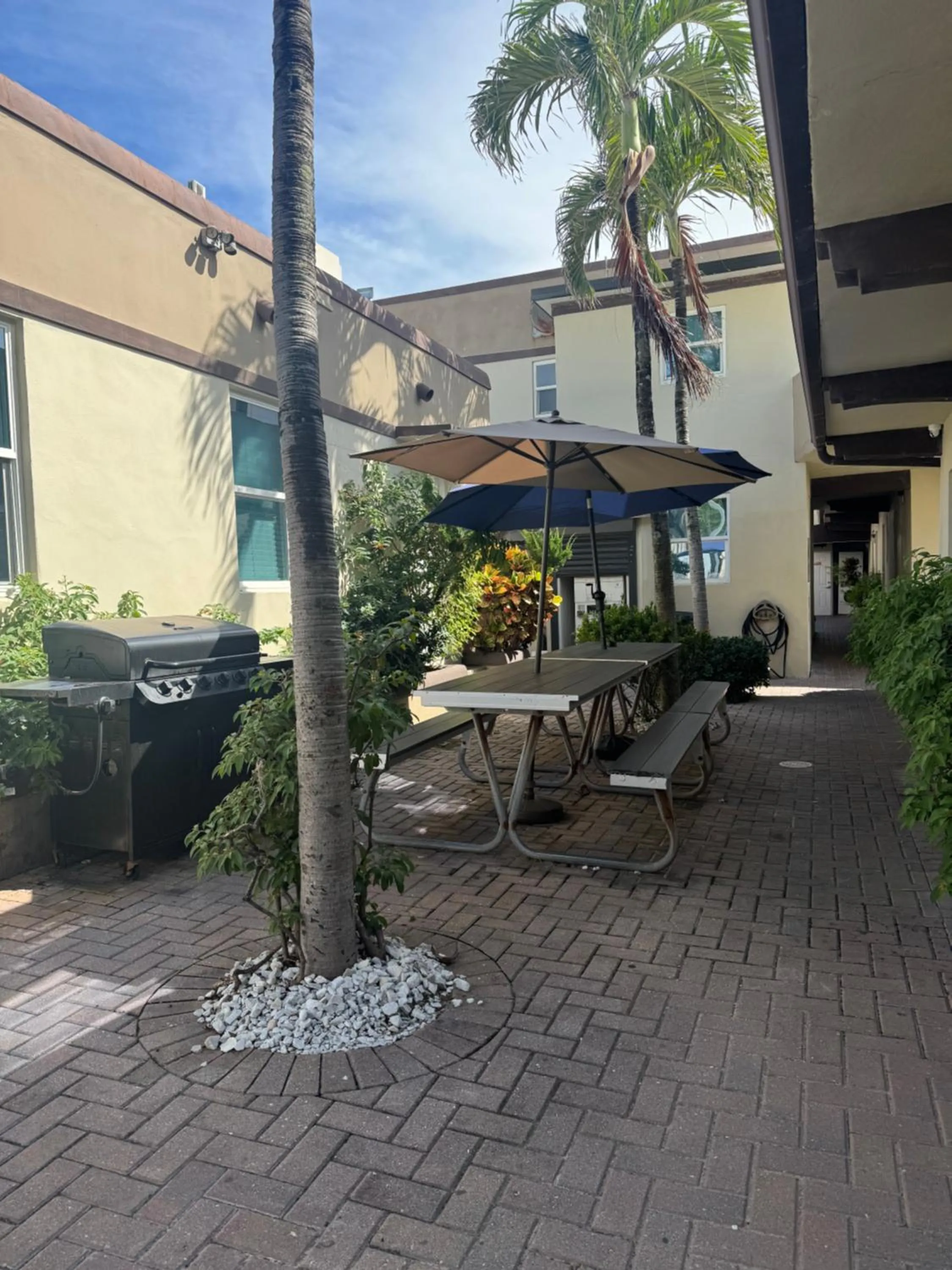 Patio in Caribbean Resort by the Ocean
