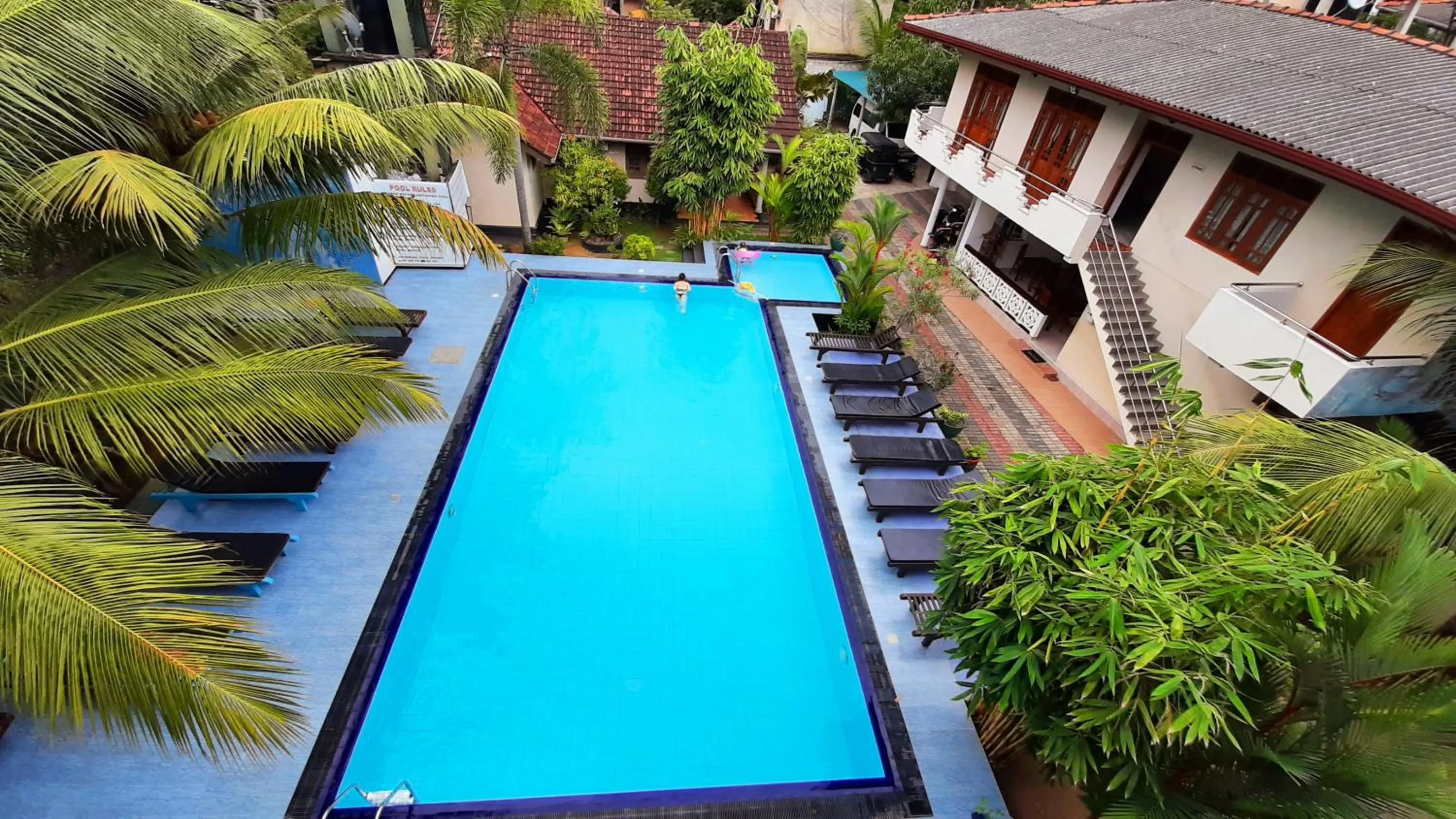 Pool view in The Lodge Unawatuna