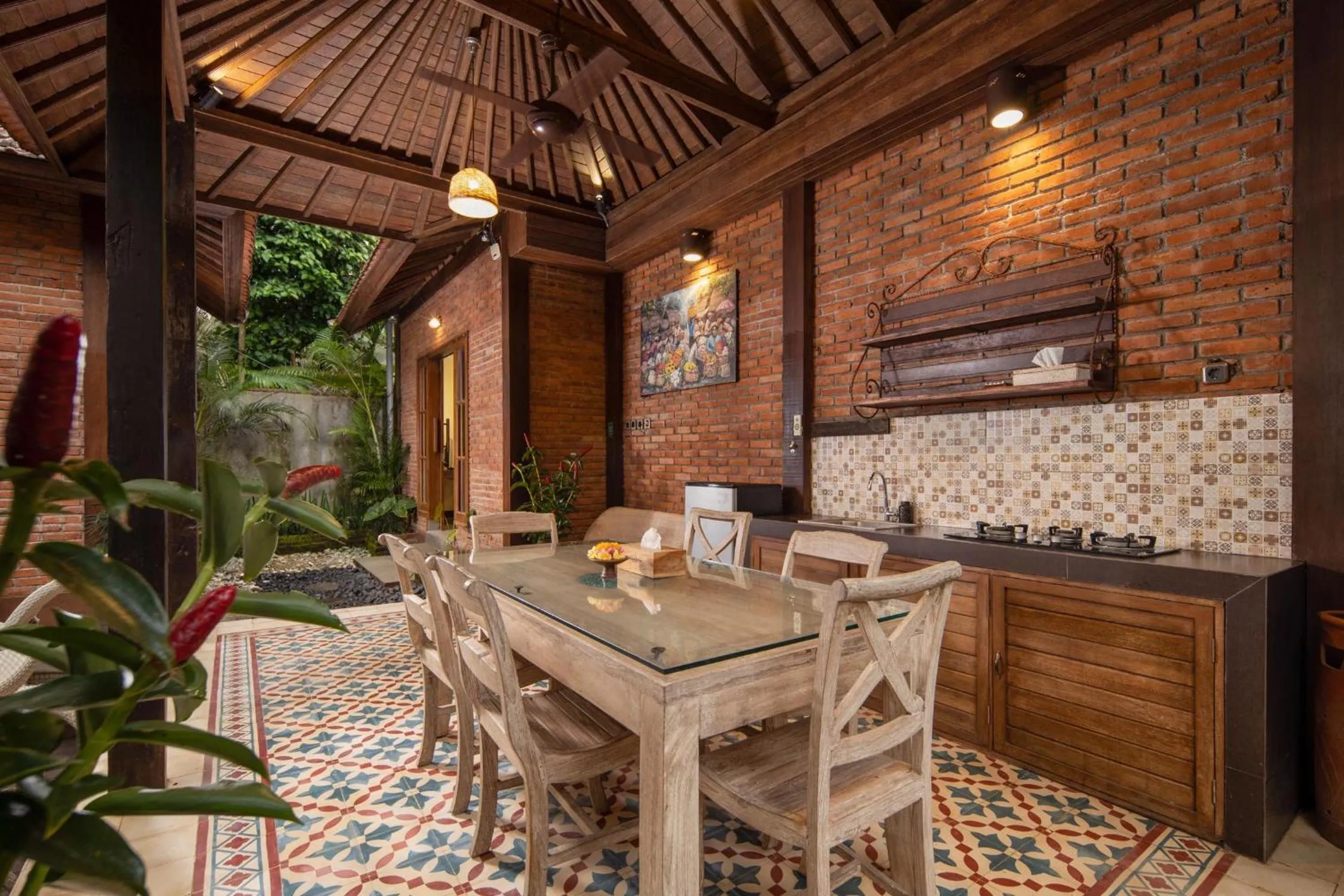 Seating area in Ubud Raya Villa