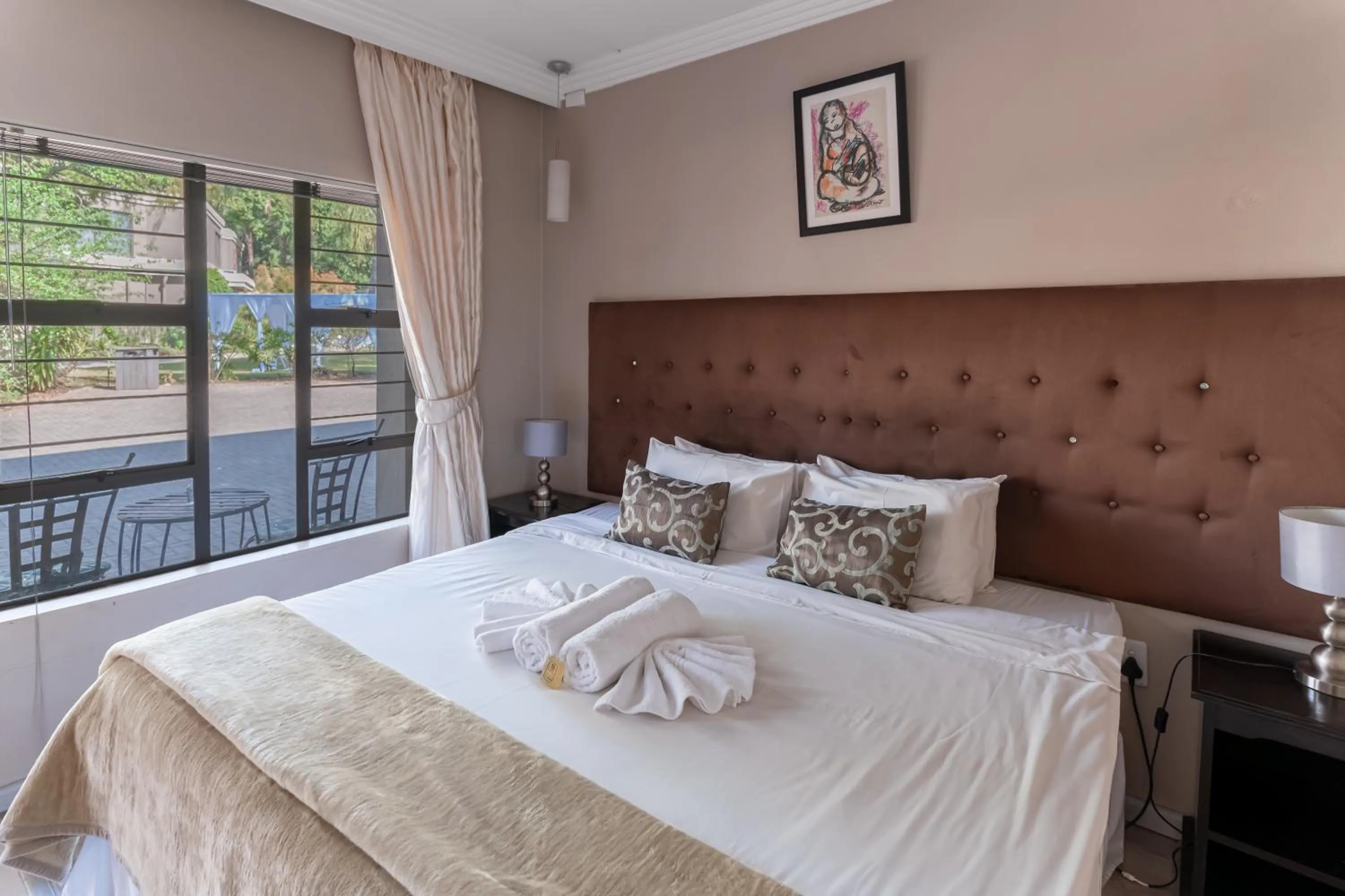 Bed in Villa Africa Boutique Hotel & Spa