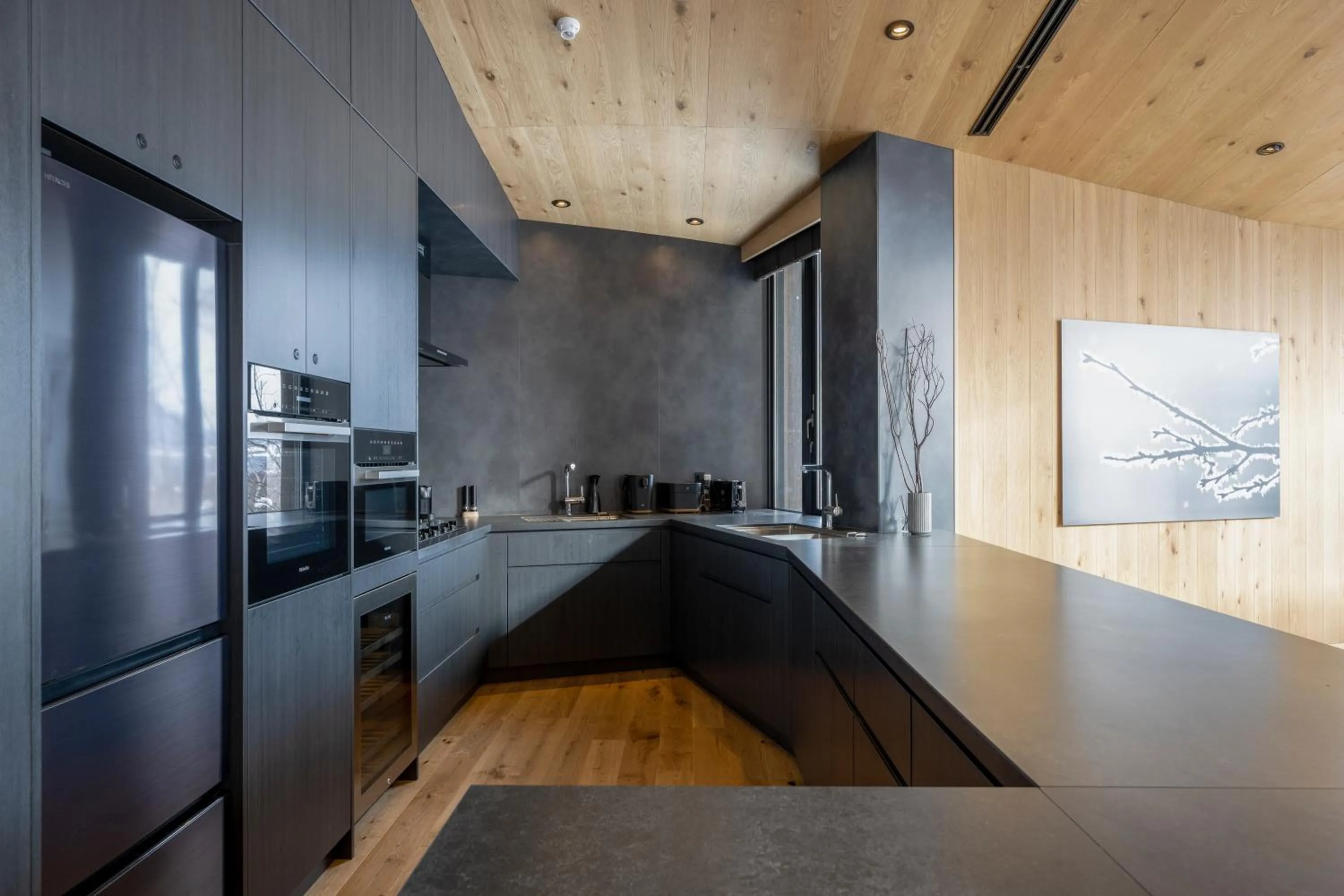 Kitchen or kitchenette in Tsubasa Chalet at Hanaridge