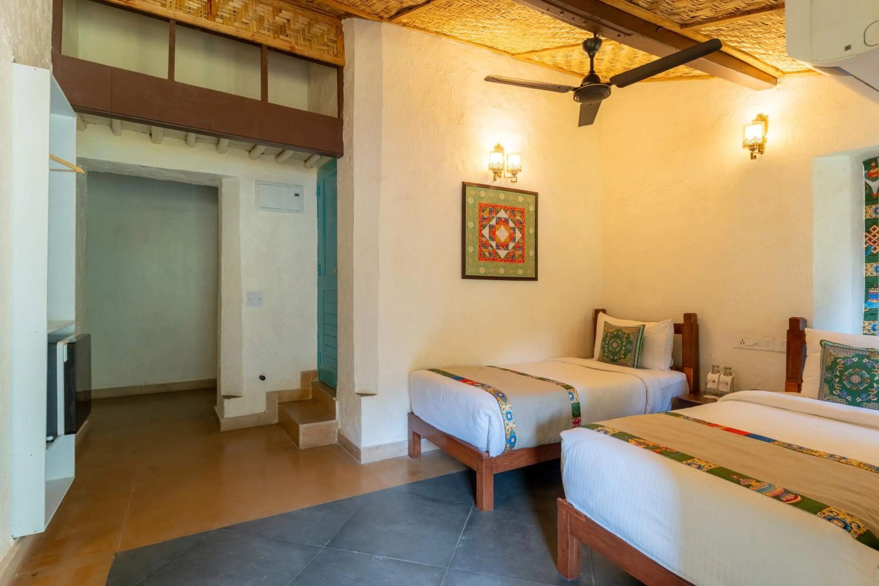 Bedroom, Bed in Tree of Life Birdsong Chalets , Dharamshala