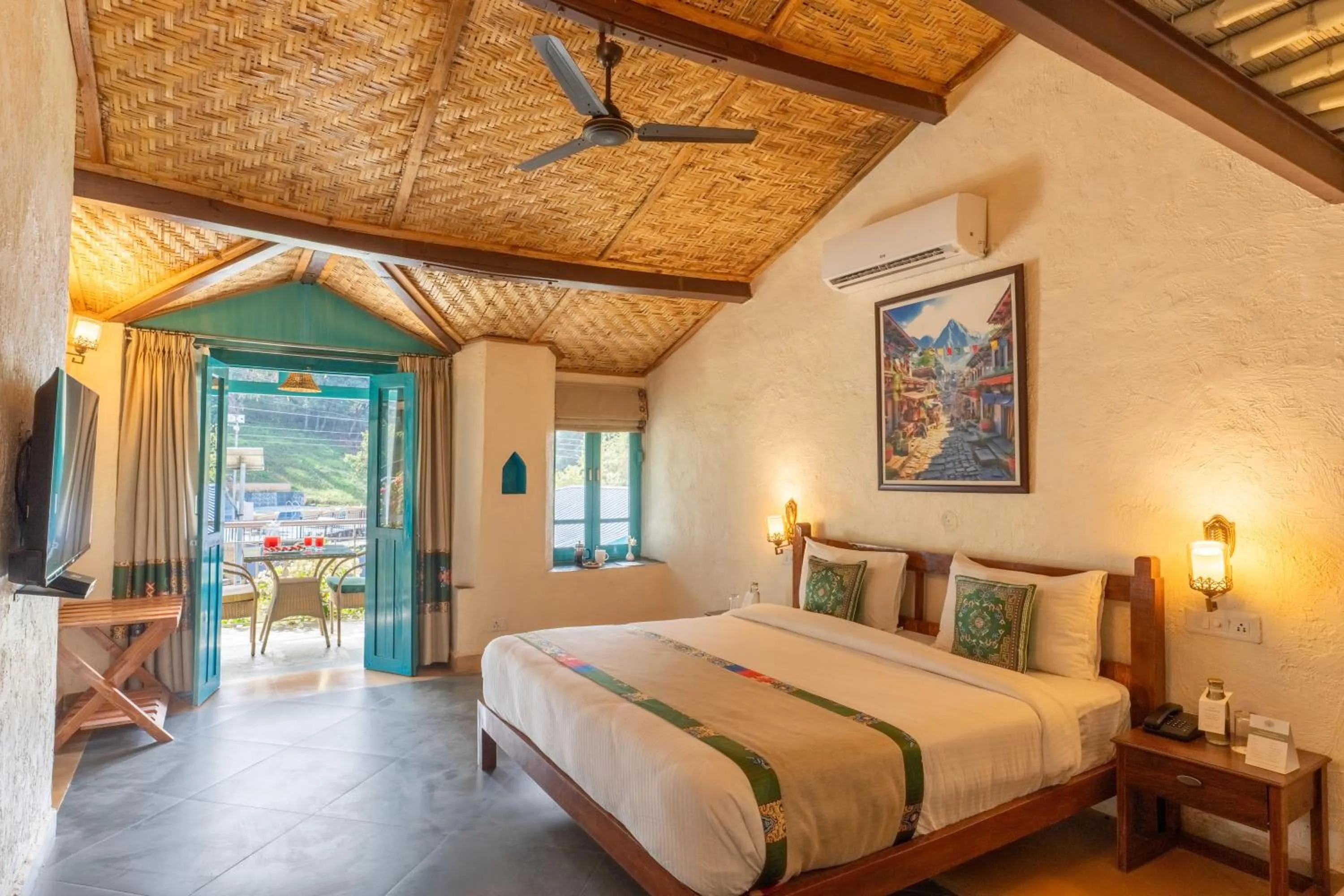 Bedroom, Bed in Tree of Life Birdsong Chalets , Dharamshala