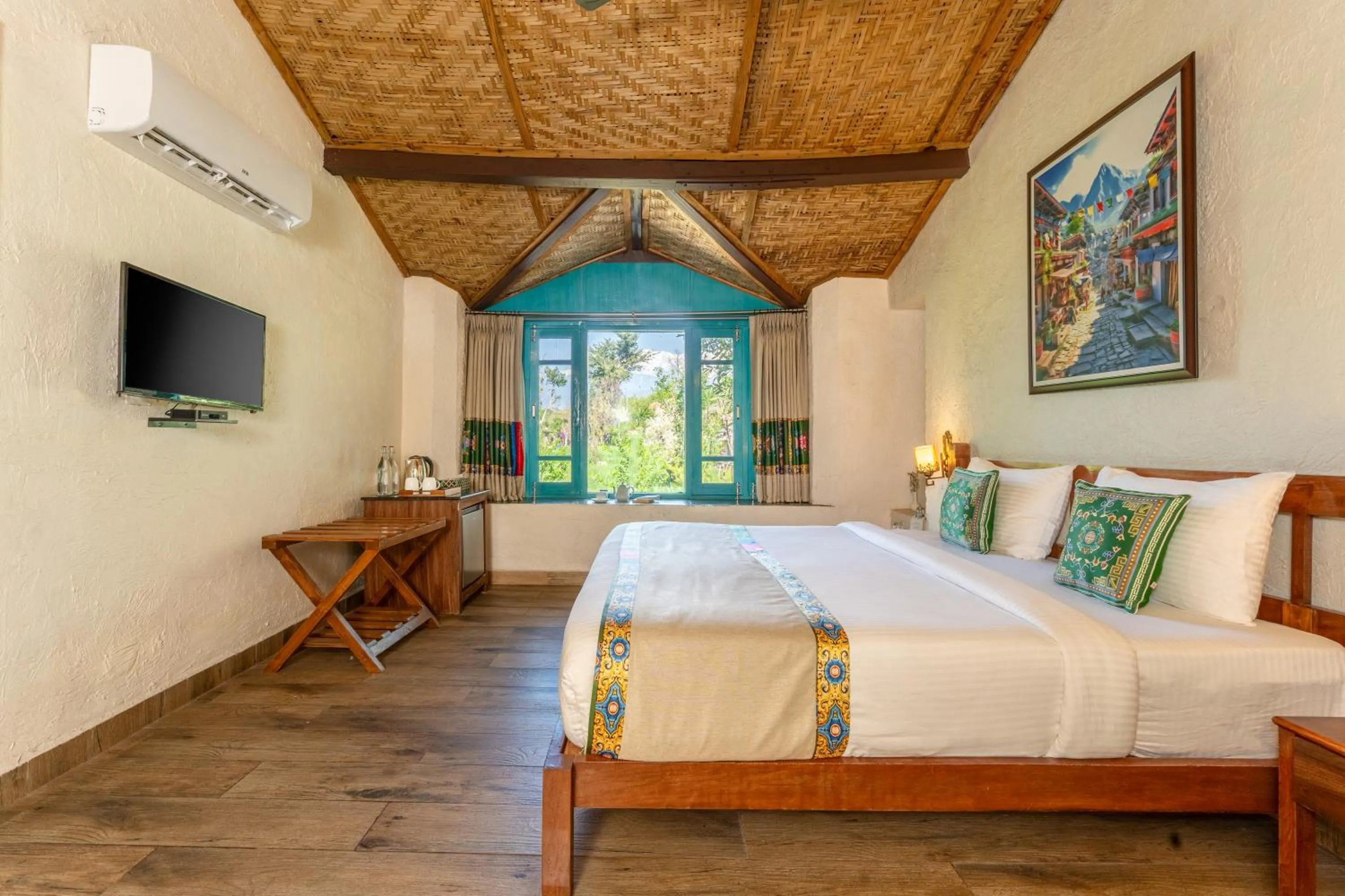 Bedroom, Bed in Tree of Life Birdsong Chalets , Dharamshala