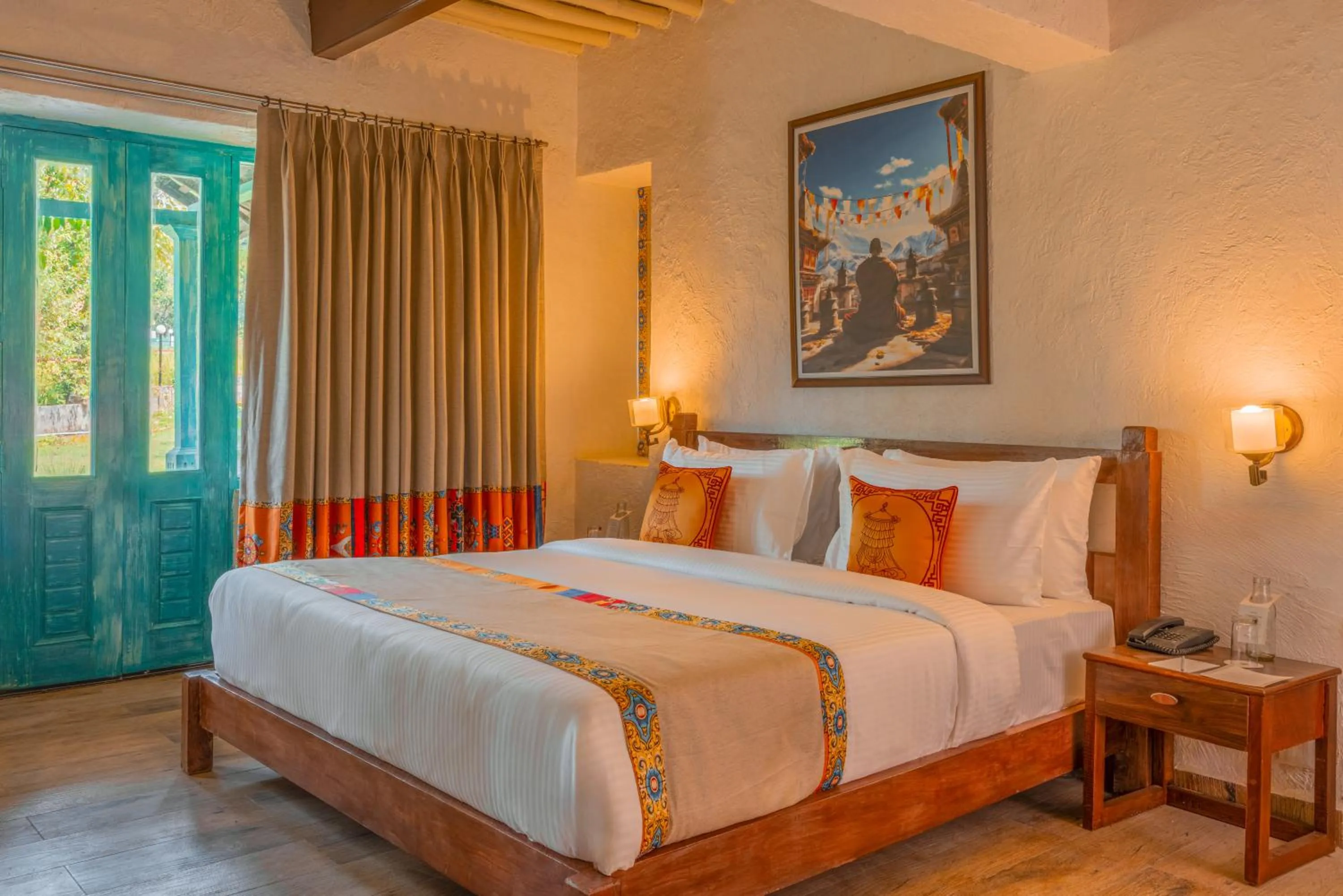 Photo of the whole room, Bed in Tree of Life Birdsong Chalets , Dharamshala