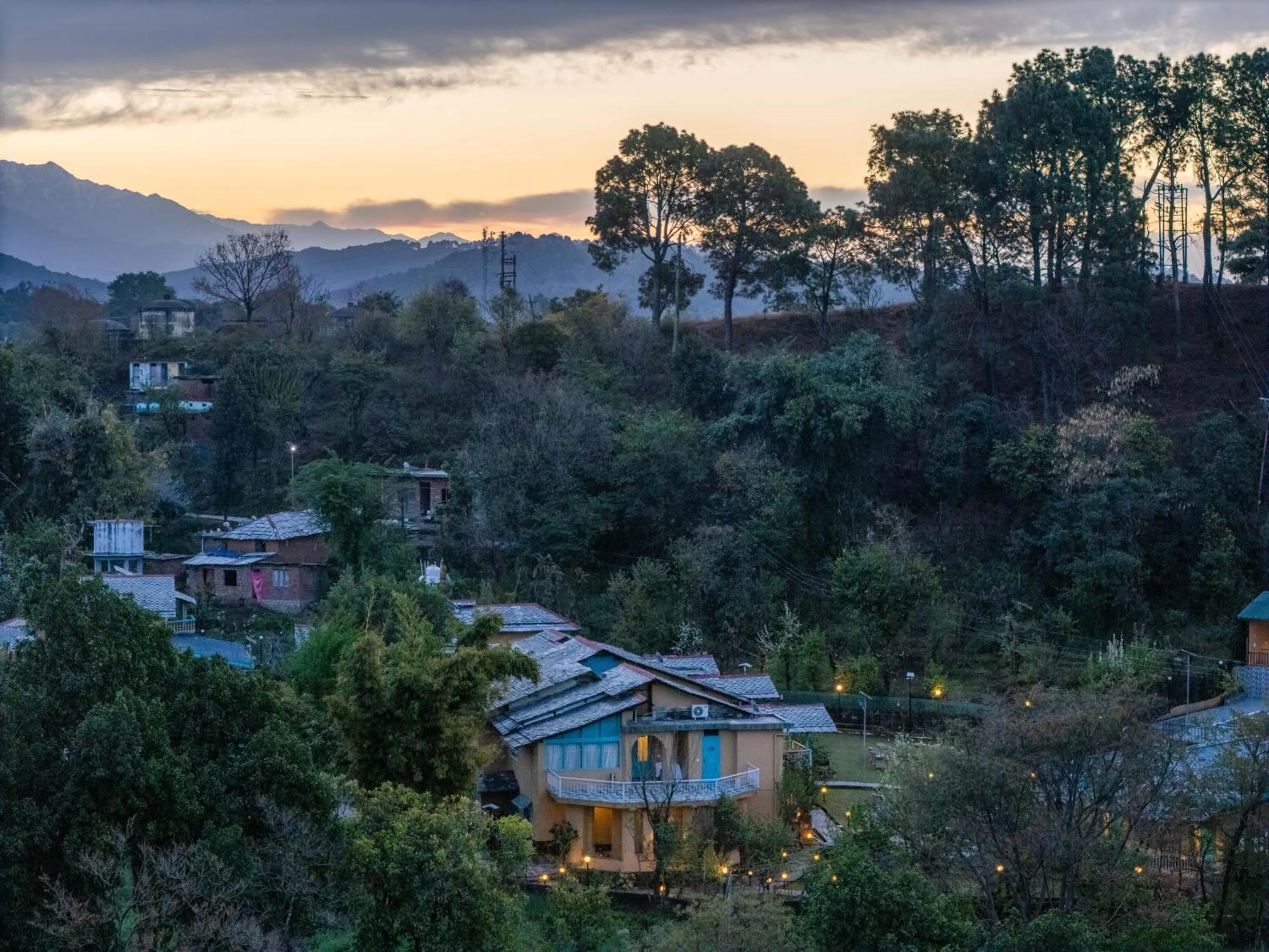 Facade/entrance in Tree of Life Birdsong Chalets , Dharamshala