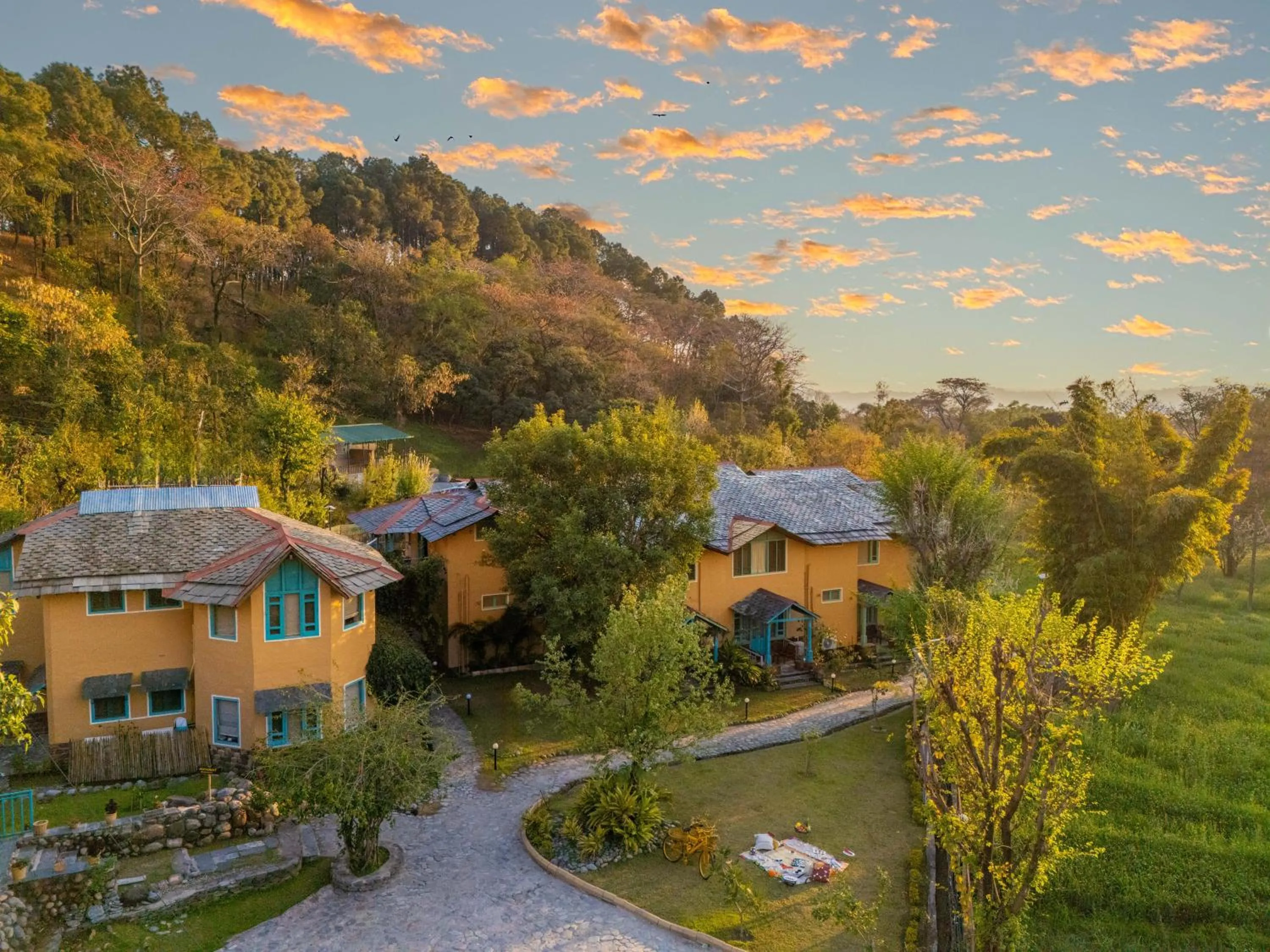 Facade/entrance in Tree of Life Birdsong Chalets , Dharamshala