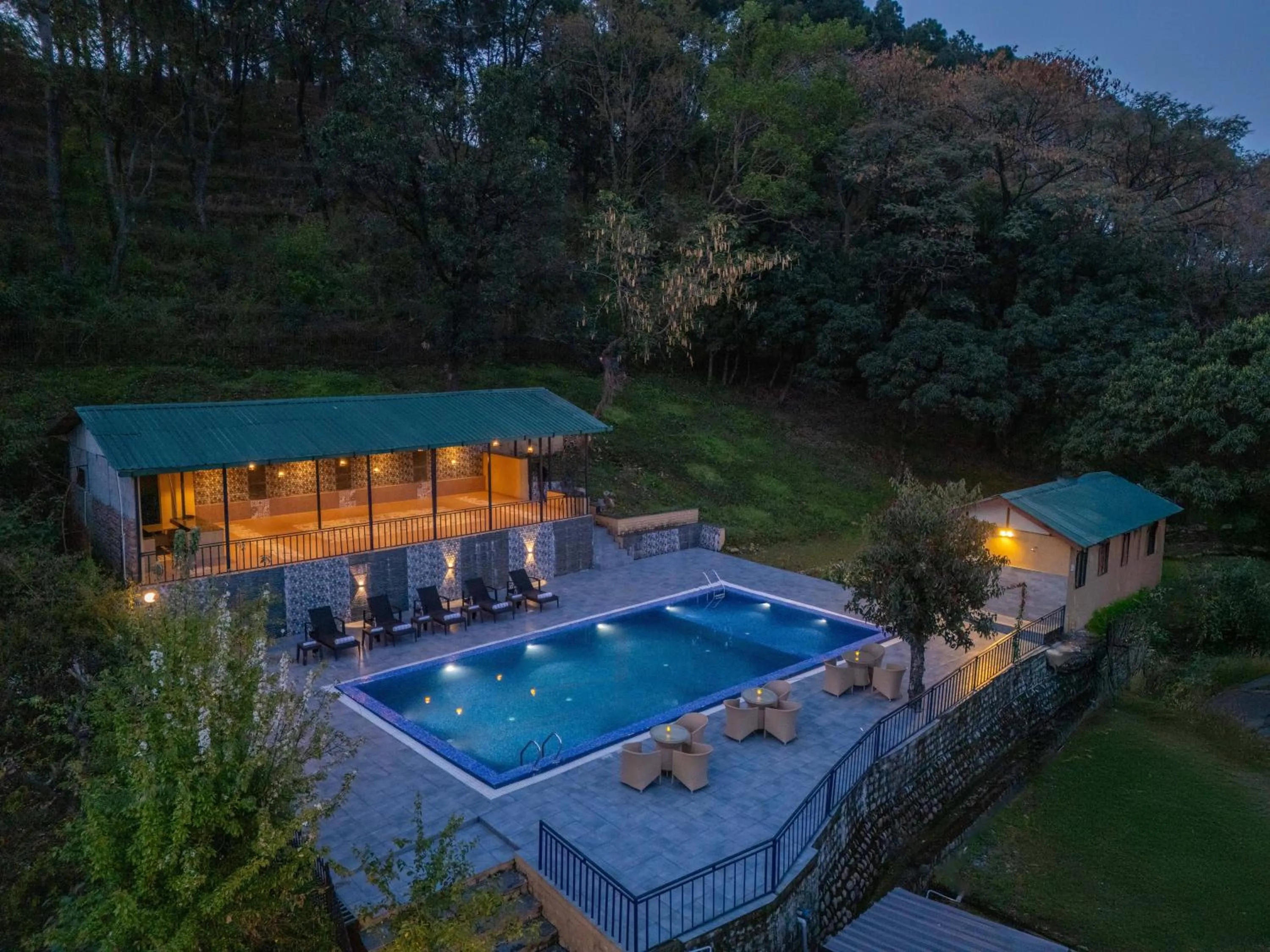 Swimming pool in Tree of Life Birdsong Chalets , Dharamshala