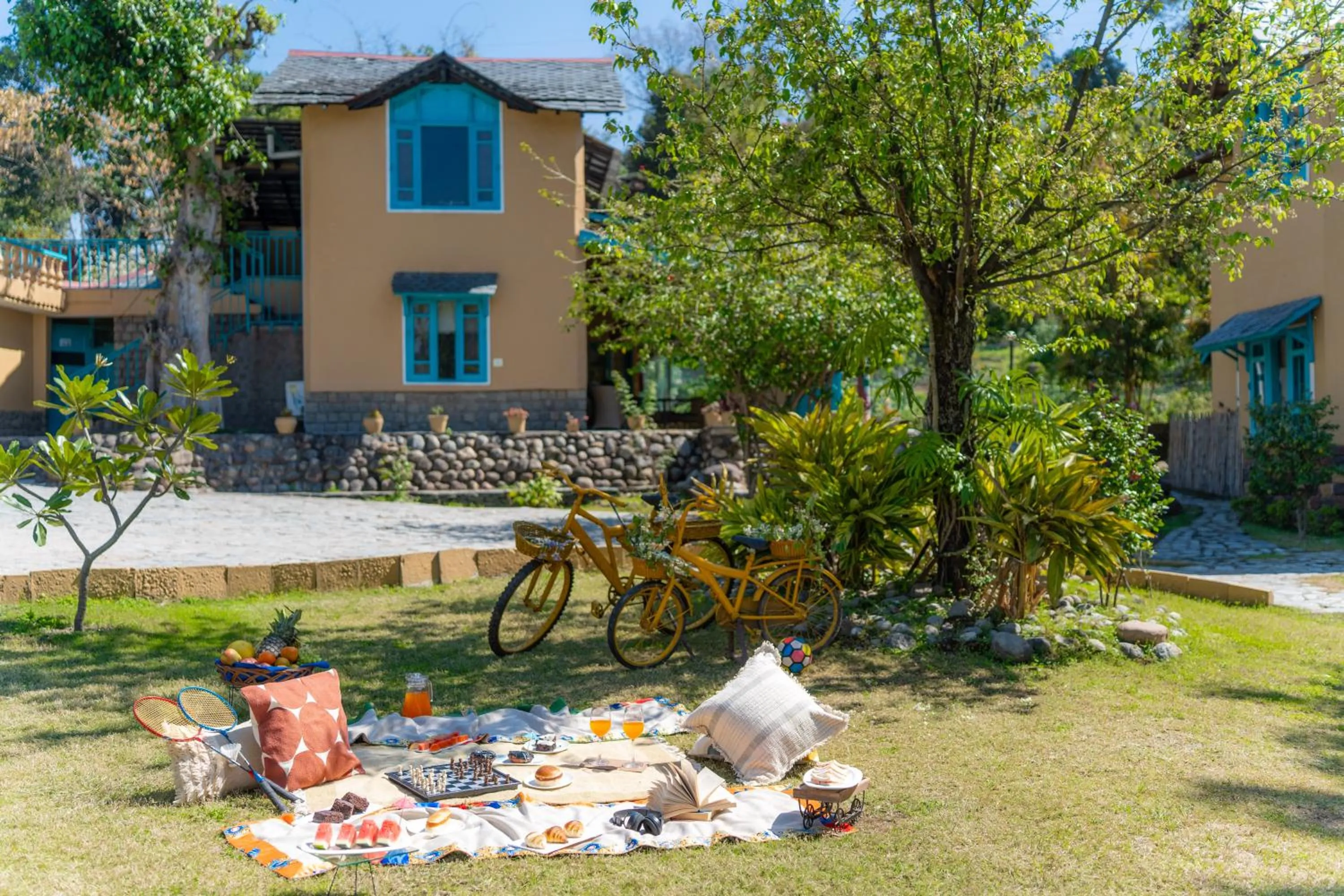 Children play ground in Tree of Life Birdsong Chalets , Dharamshala