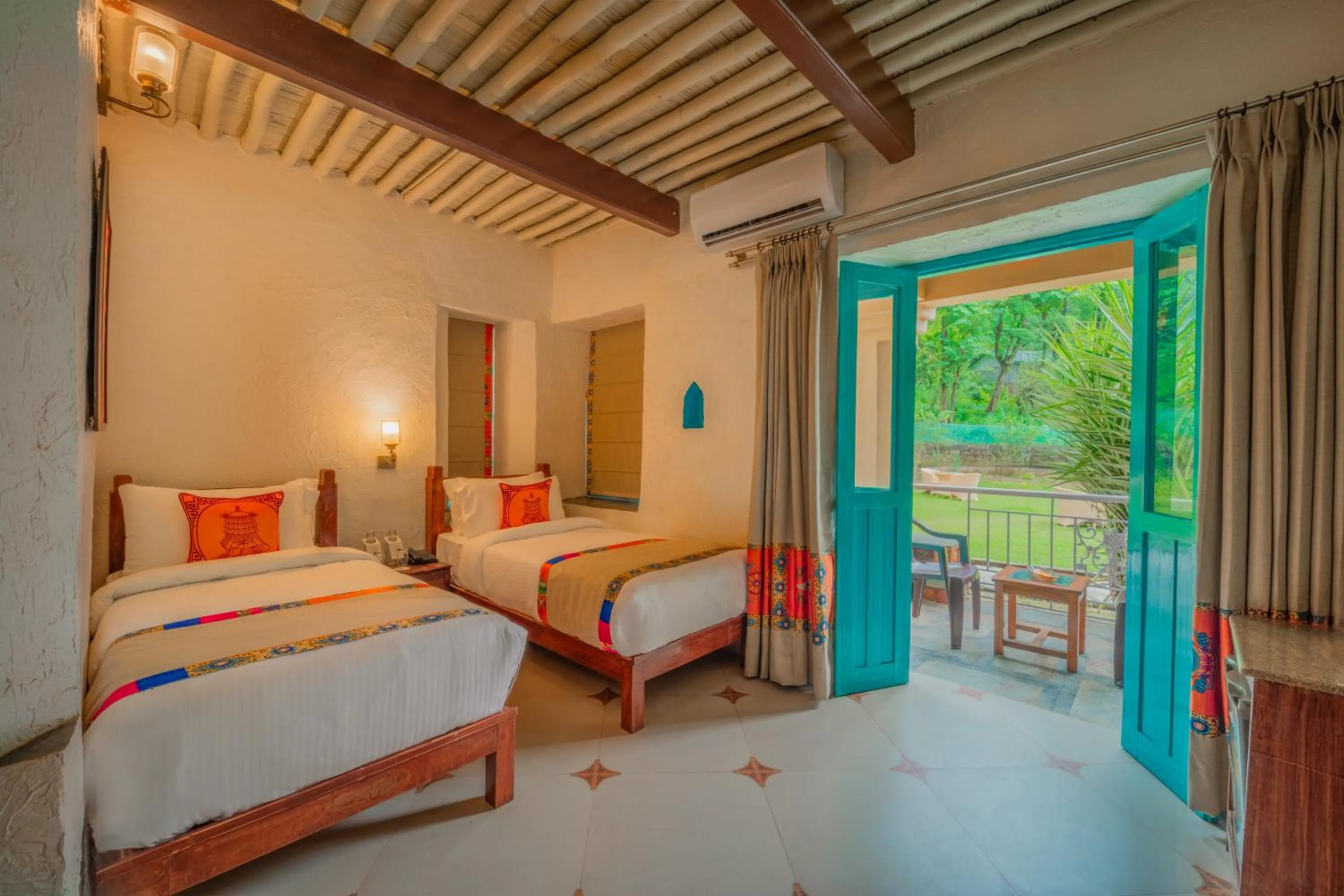 Bed in Tree of Life Birdsong Chalets , Dharamshala