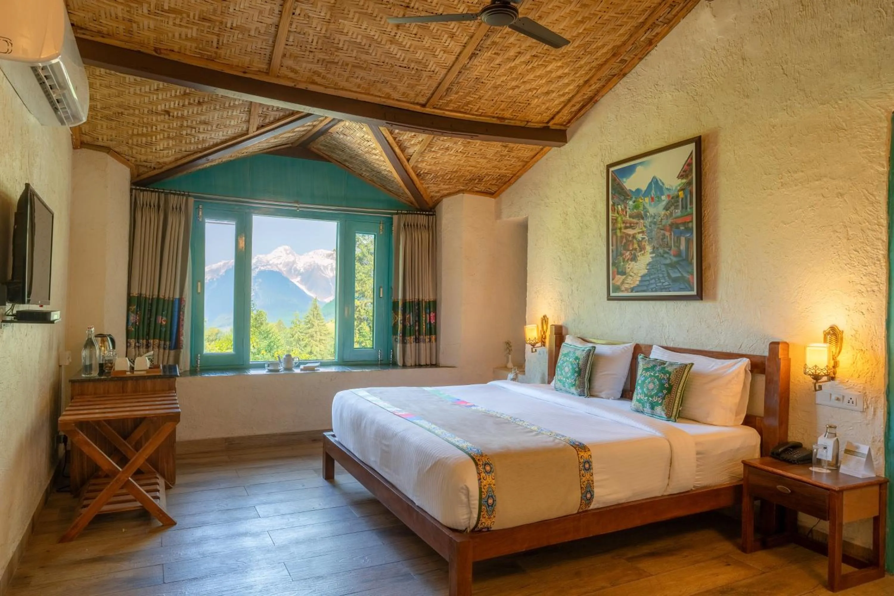 Bedroom, Bed in Tree of Life Birdsong Chalets , Dharamshala