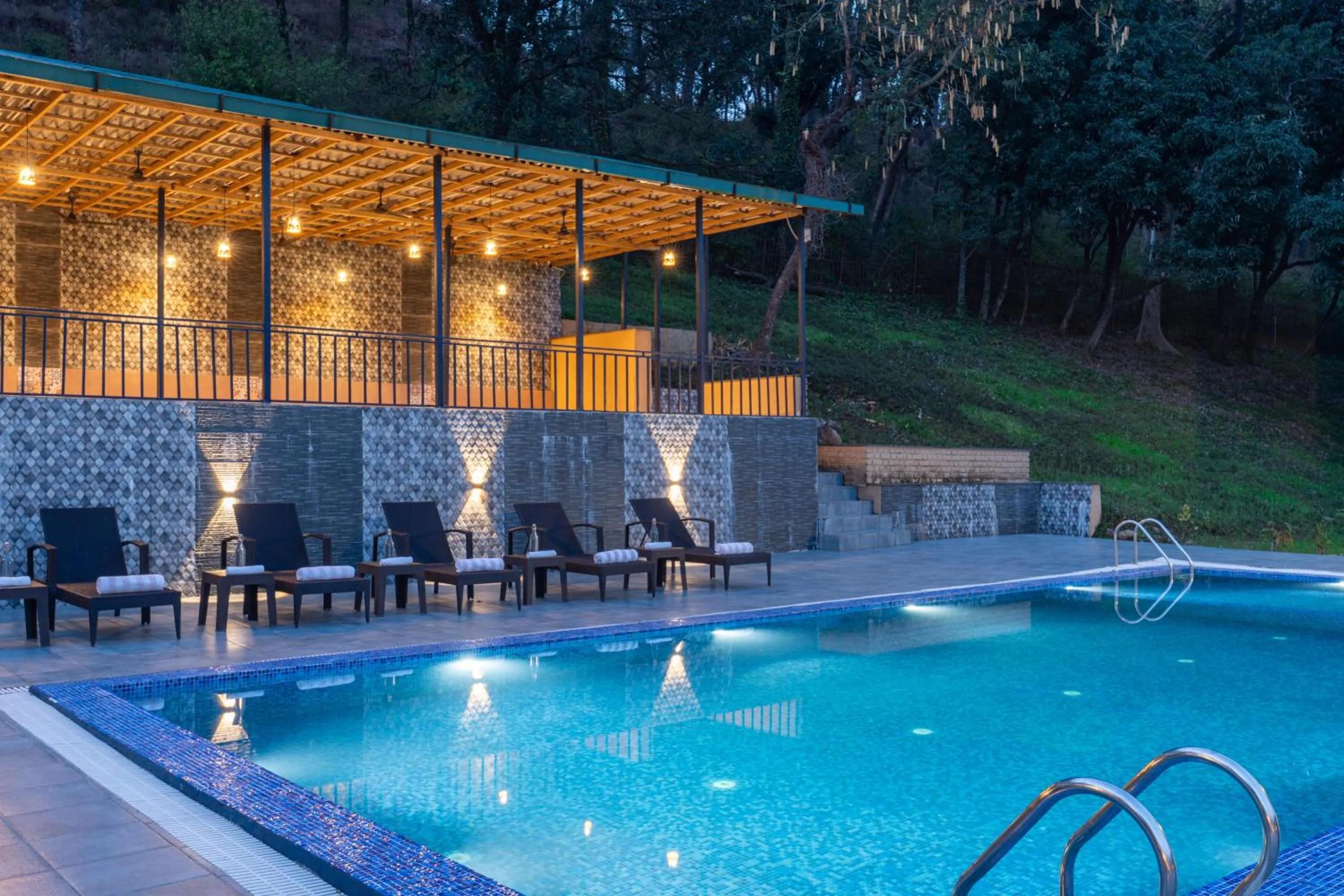 Swimming pool in Tree of Life Birdsong Chalets , Dharamshala