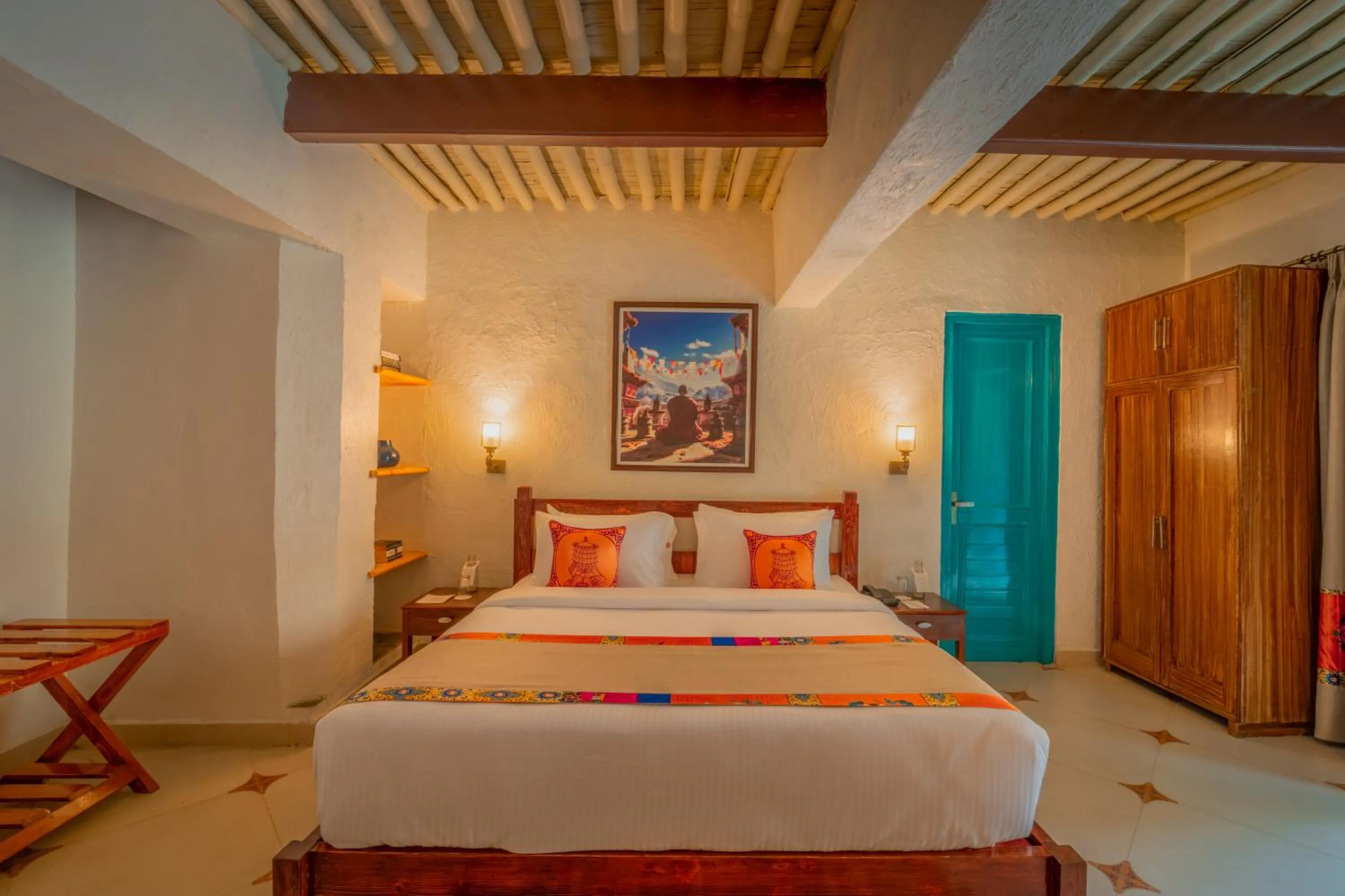 Photo of the whole room, Bed in Tree of Life Birdsong Chalets , Dharamshala