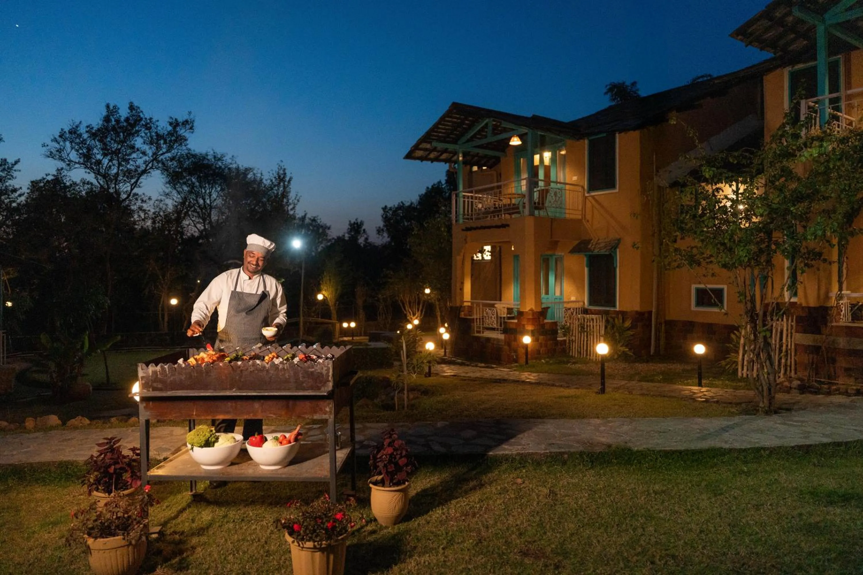 BBQ facilities in Tree of Life Birdsong Chalets , Dharamshala