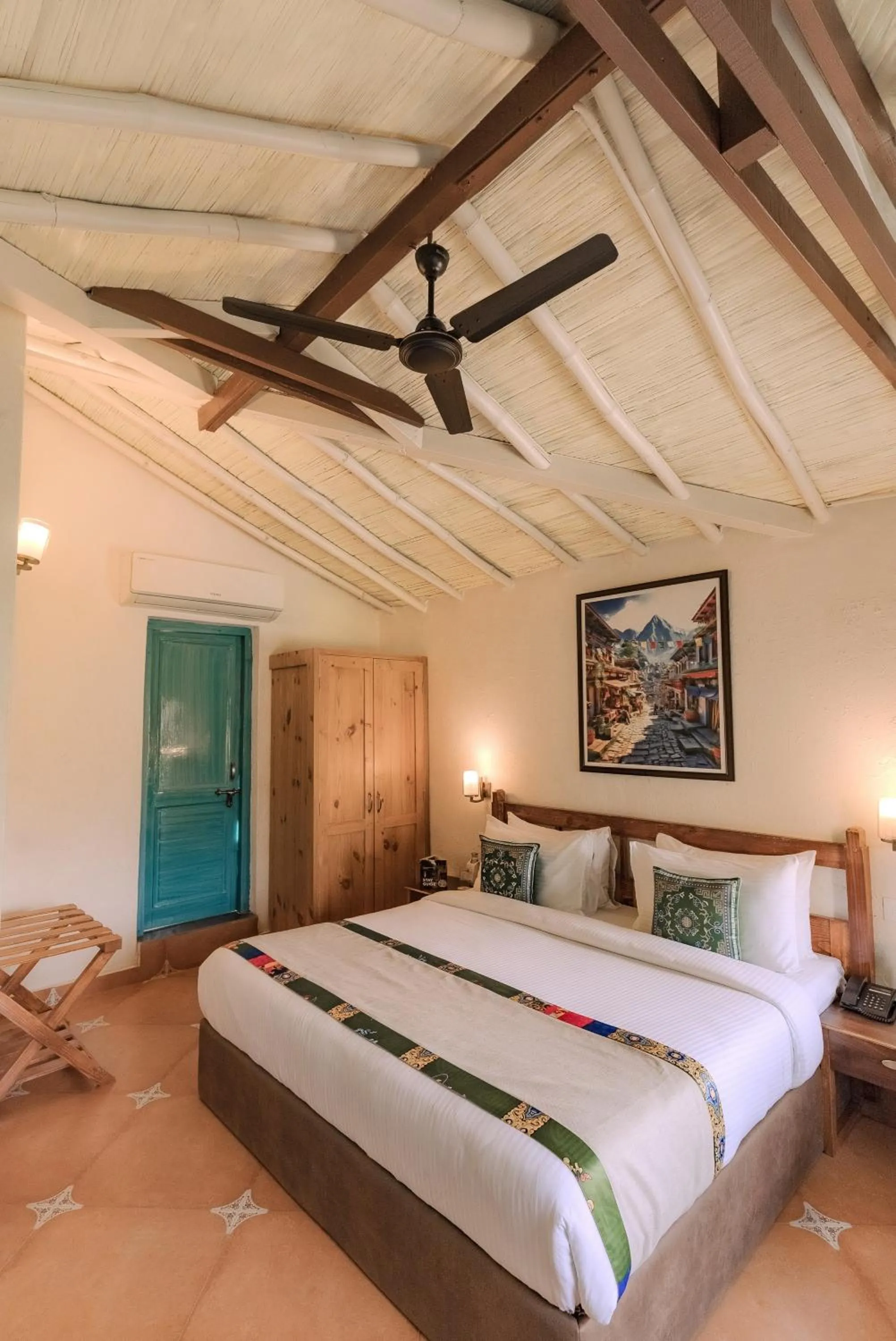 Bedroom, Bed in Tree of Life Birdsong Chalets , Dharamshala