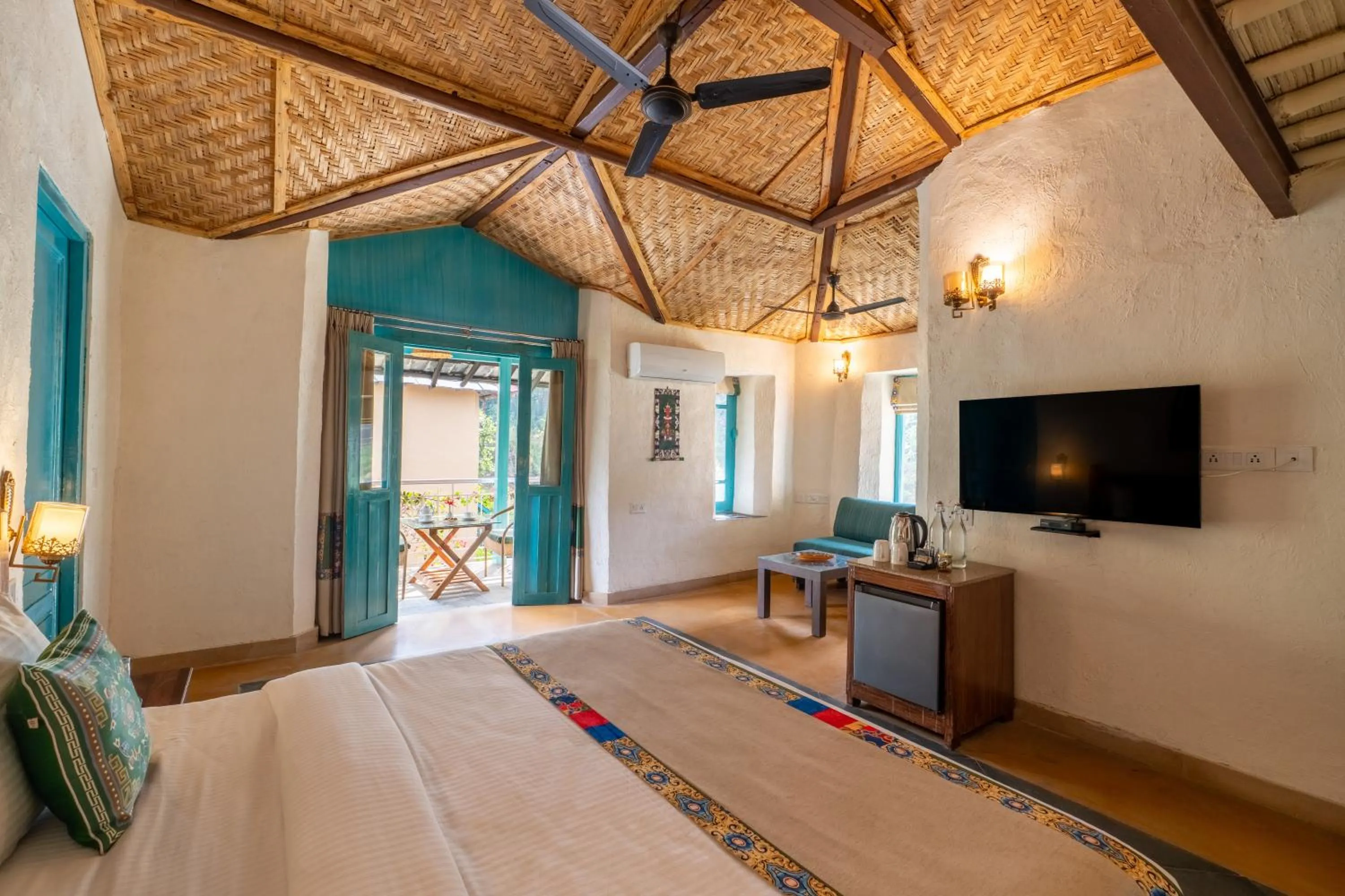 Bedroom, Bed in Tree of Life Birdsong Chalets , Dharamshala