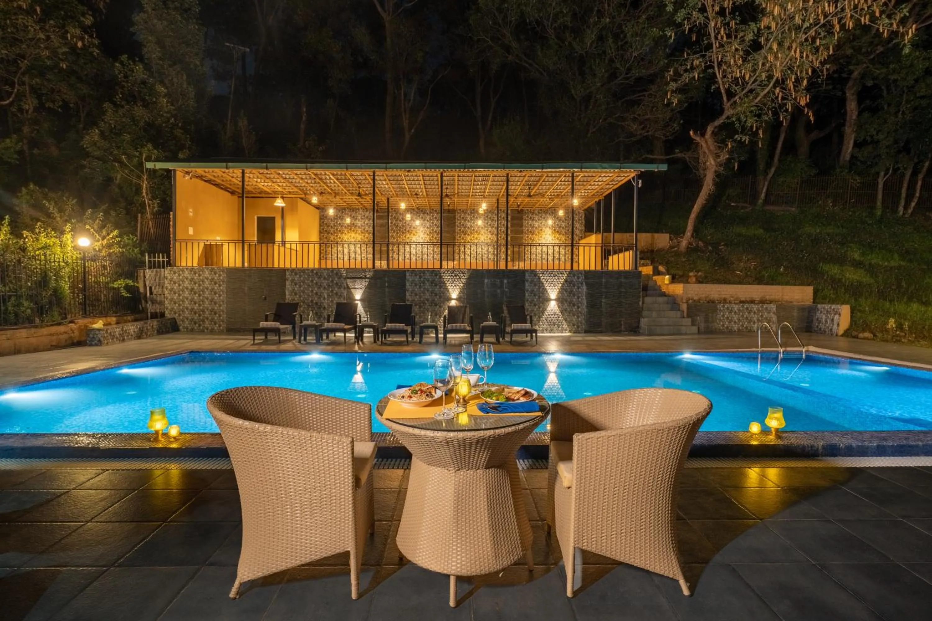 Swimming pool in Tree of Life Birdsong Chalets , Dharamshala