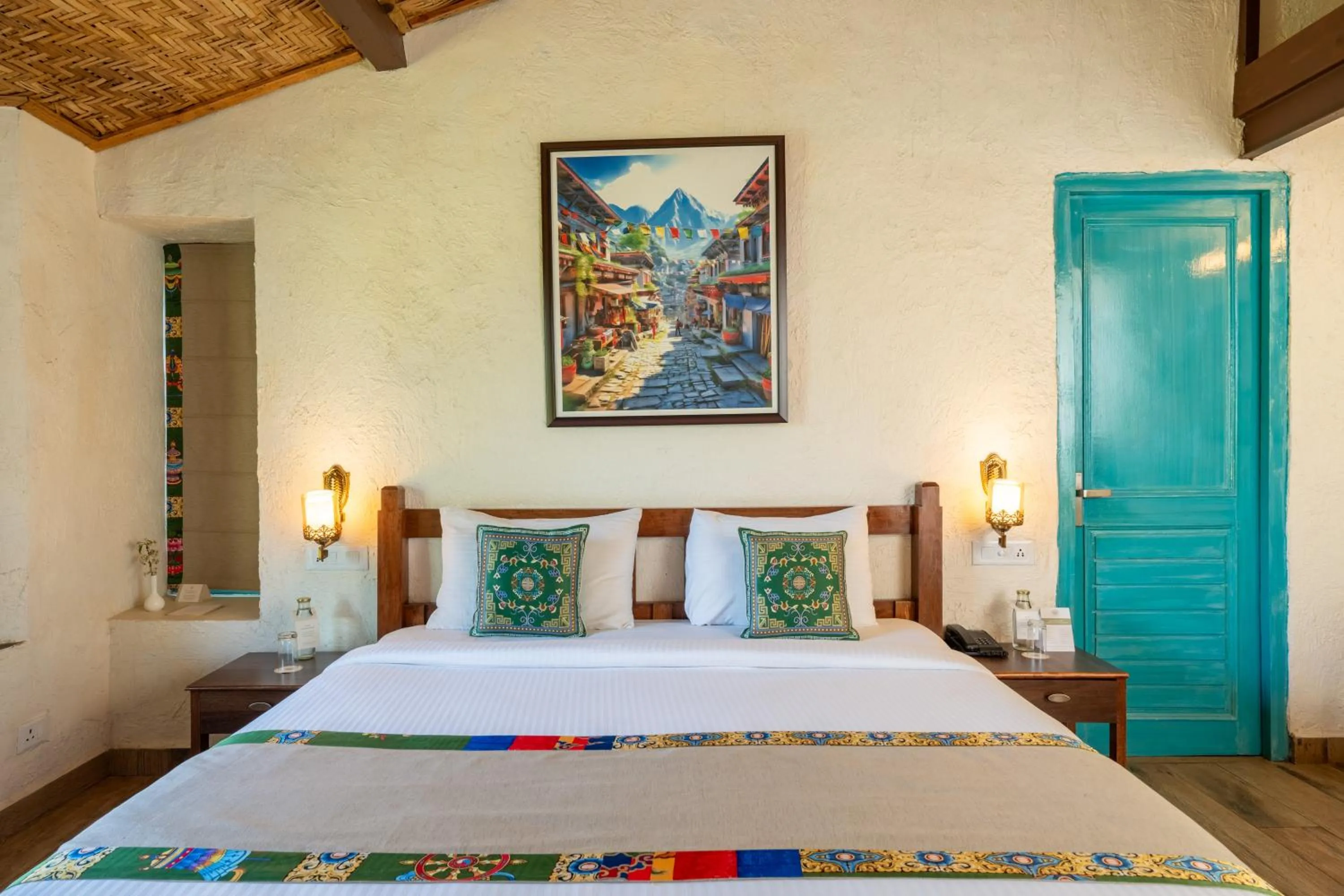 Bedroom, Bed in Tree of Life Birdsong Chalets , Dharamshala