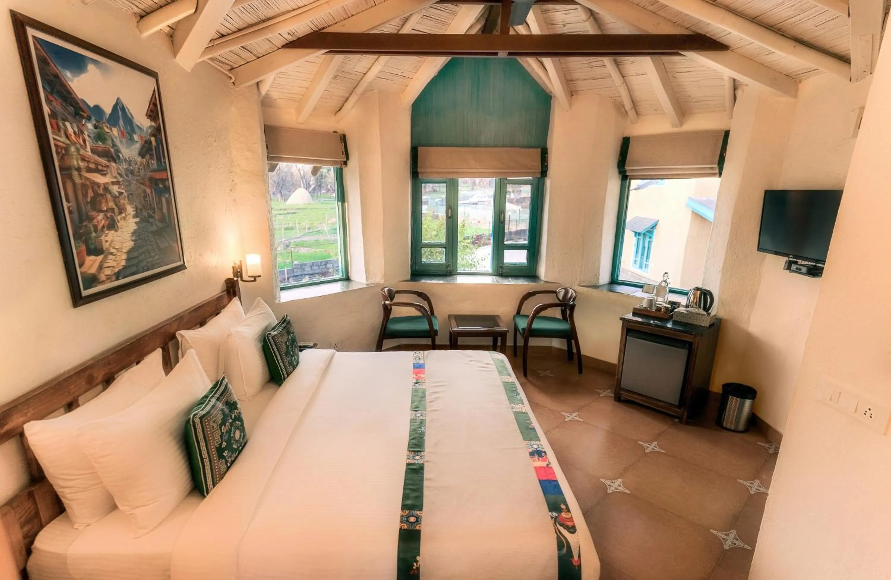 Photo of the whole room, Bed in Tree of Life Birdsong Chalets , Dharamshala