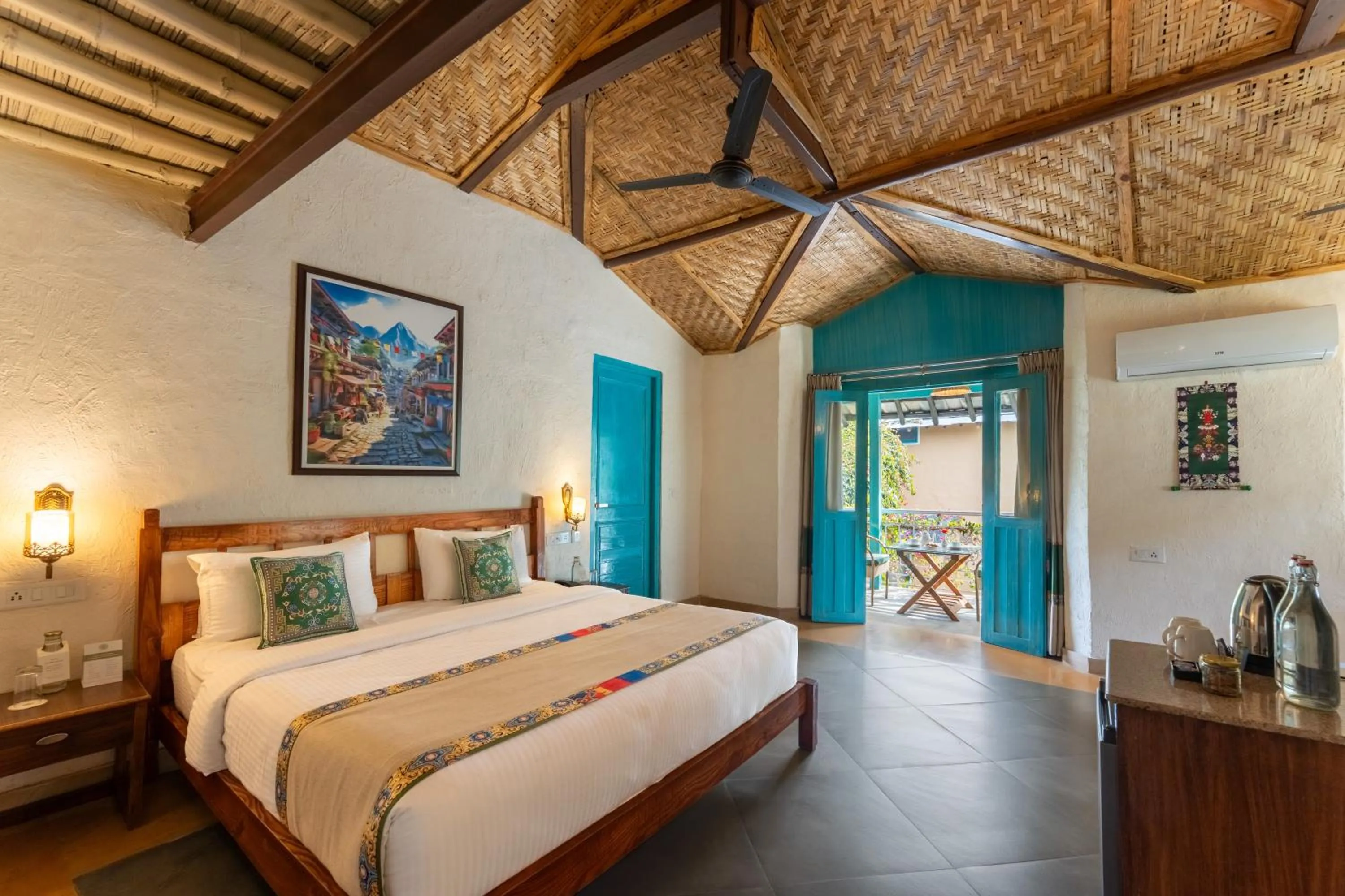 Bedroom, Bed in Tree of Life Birdsong Chalets , Dharamshala