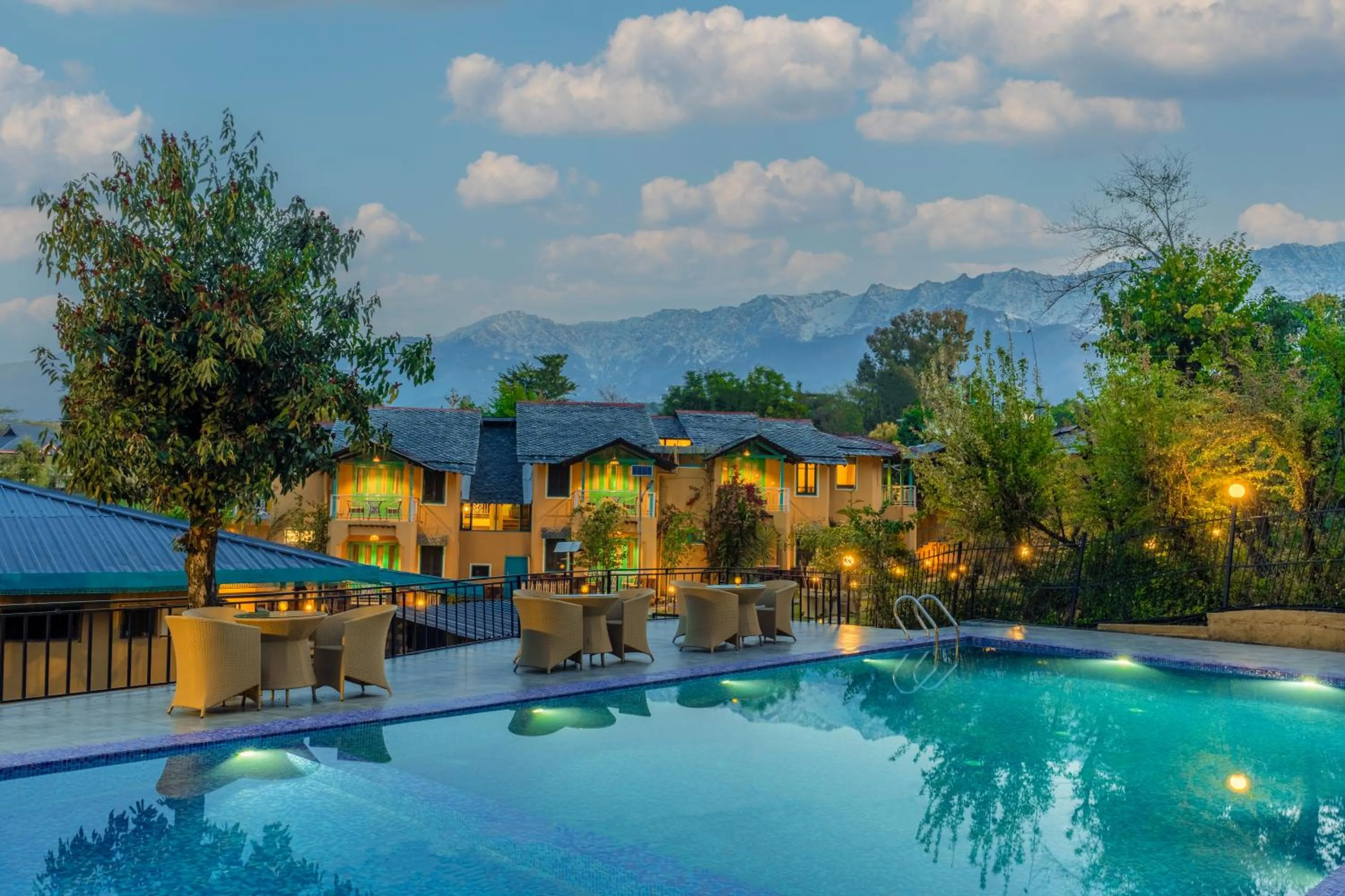 Swimming pool in Tree of Life Birdsong Chalets , Dharamshala