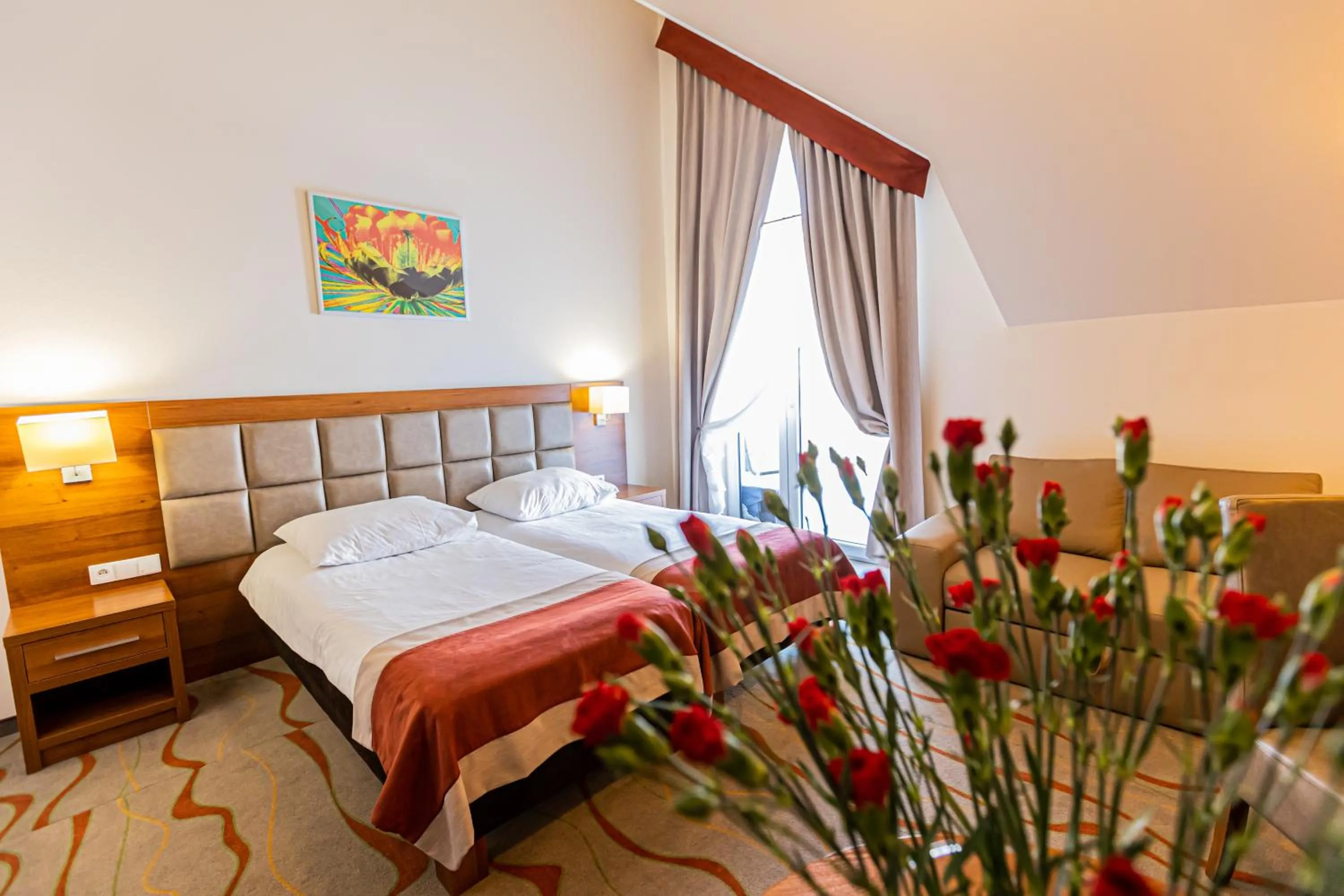 Bed in Hotel Olivia Medical SPA