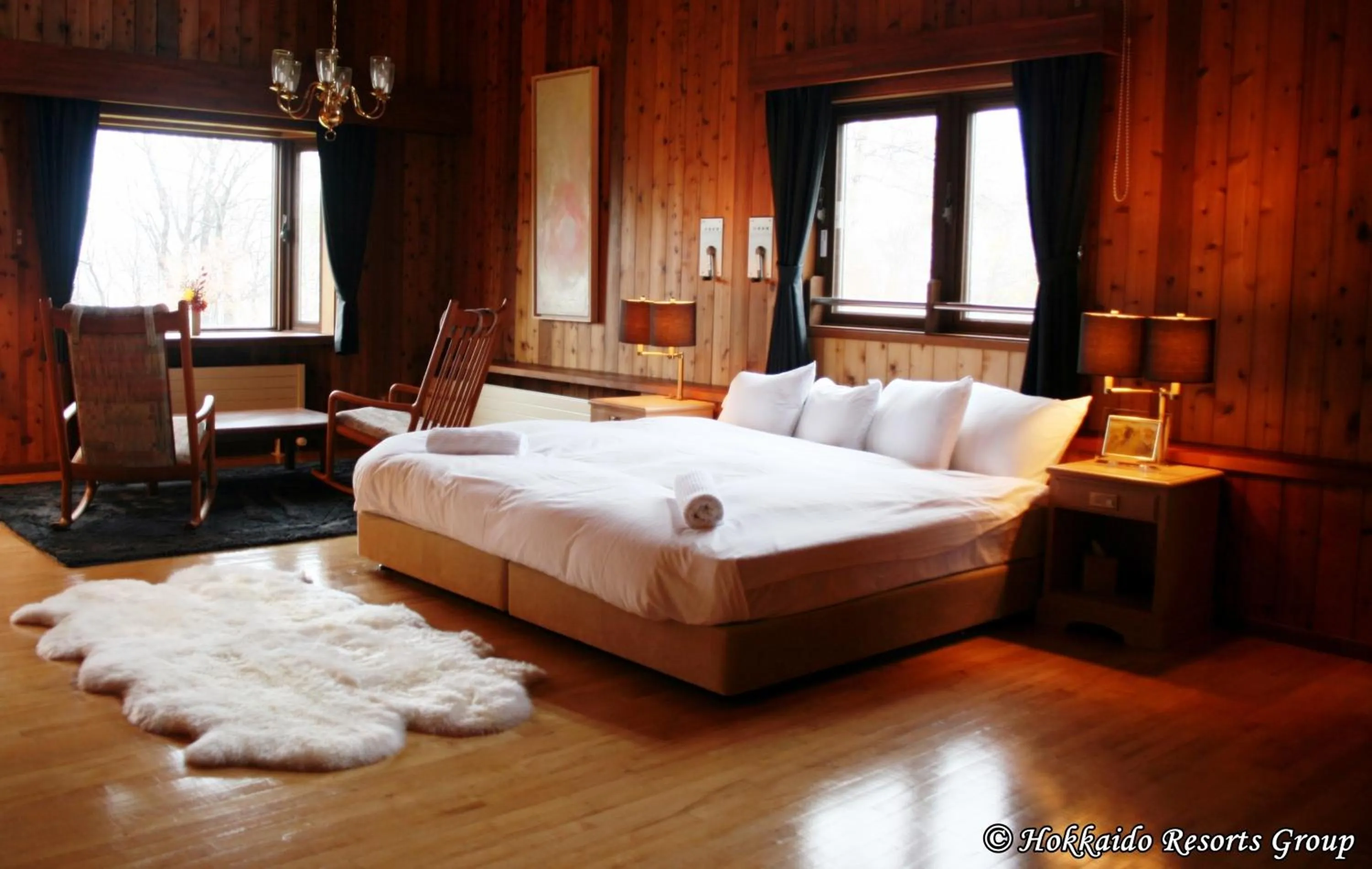 Bedroom, Bed in Lakehouse At Toyako