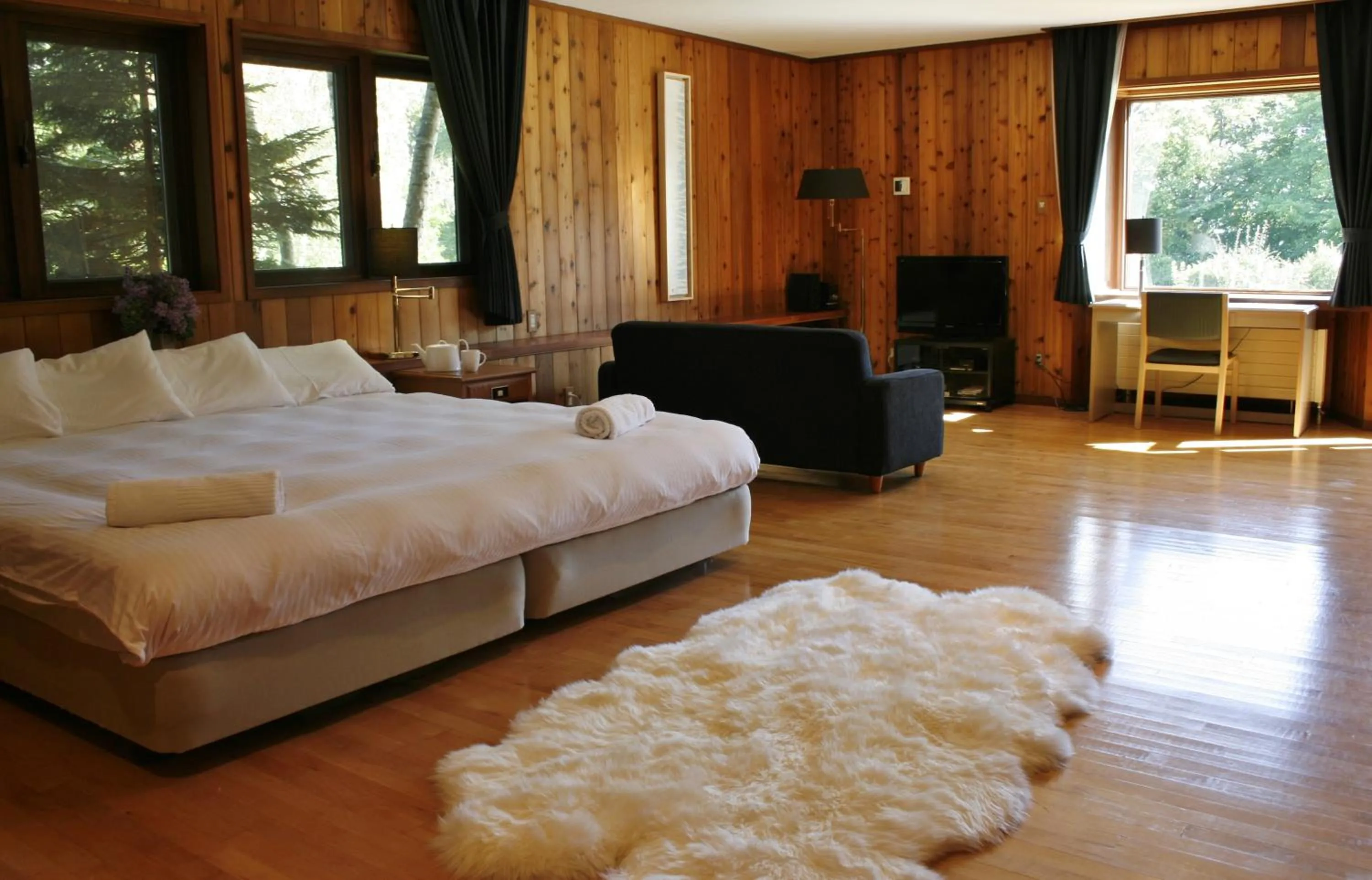 Bedroom, Bed in Lakehouse At Toyako