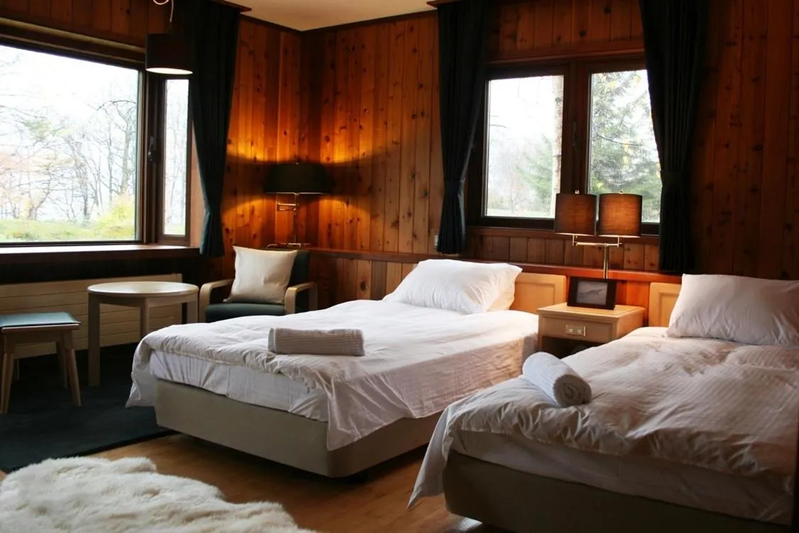 Bedroom, Bed in Lakehouse At Toyako