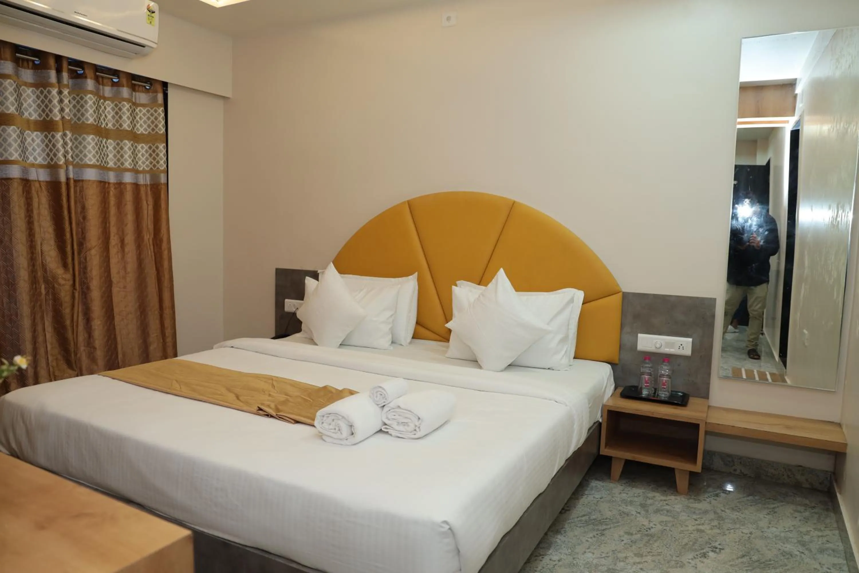 Bed in Hotel Lord Krishna