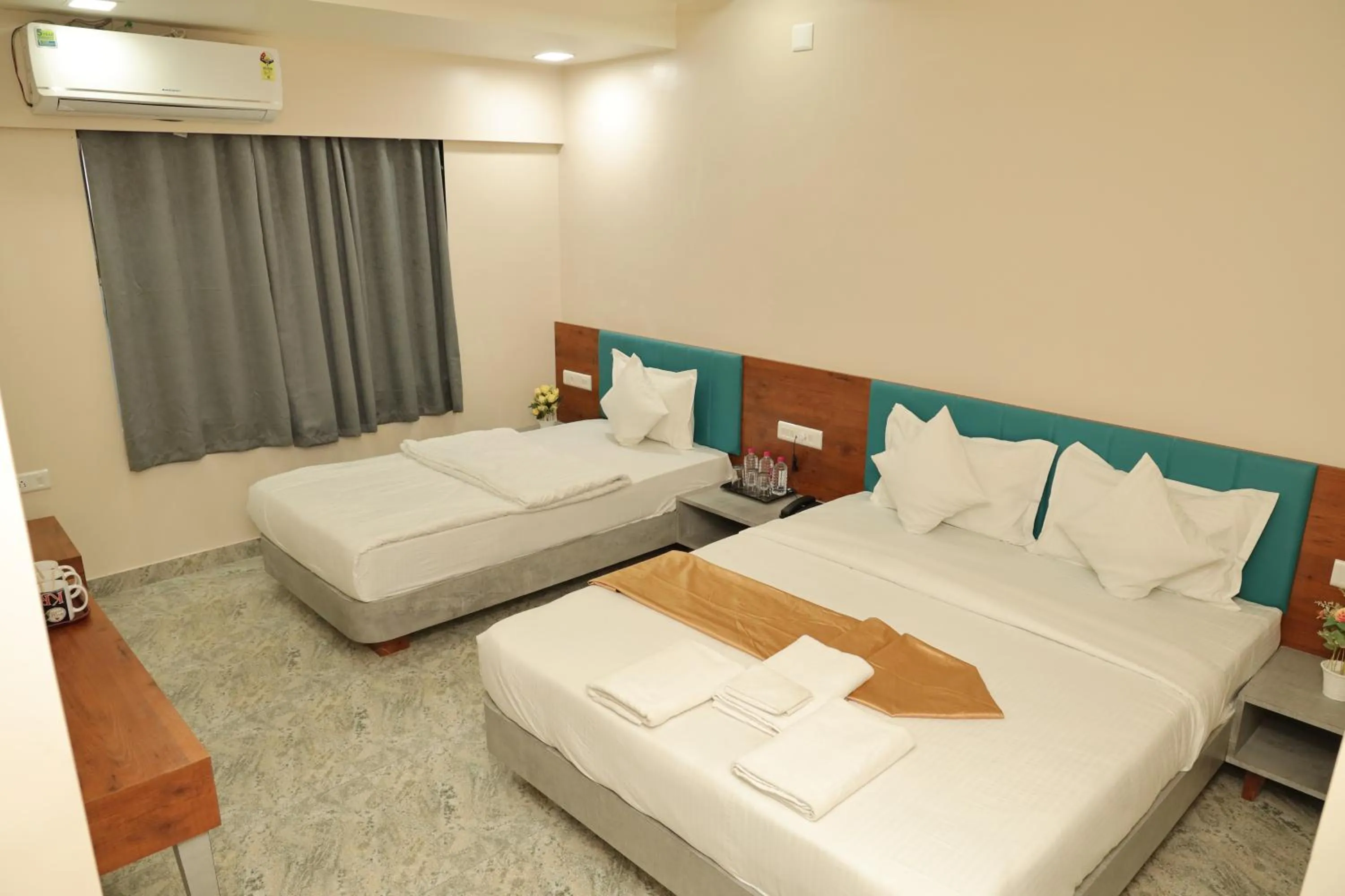 Bed in Hotel Lord Krishna