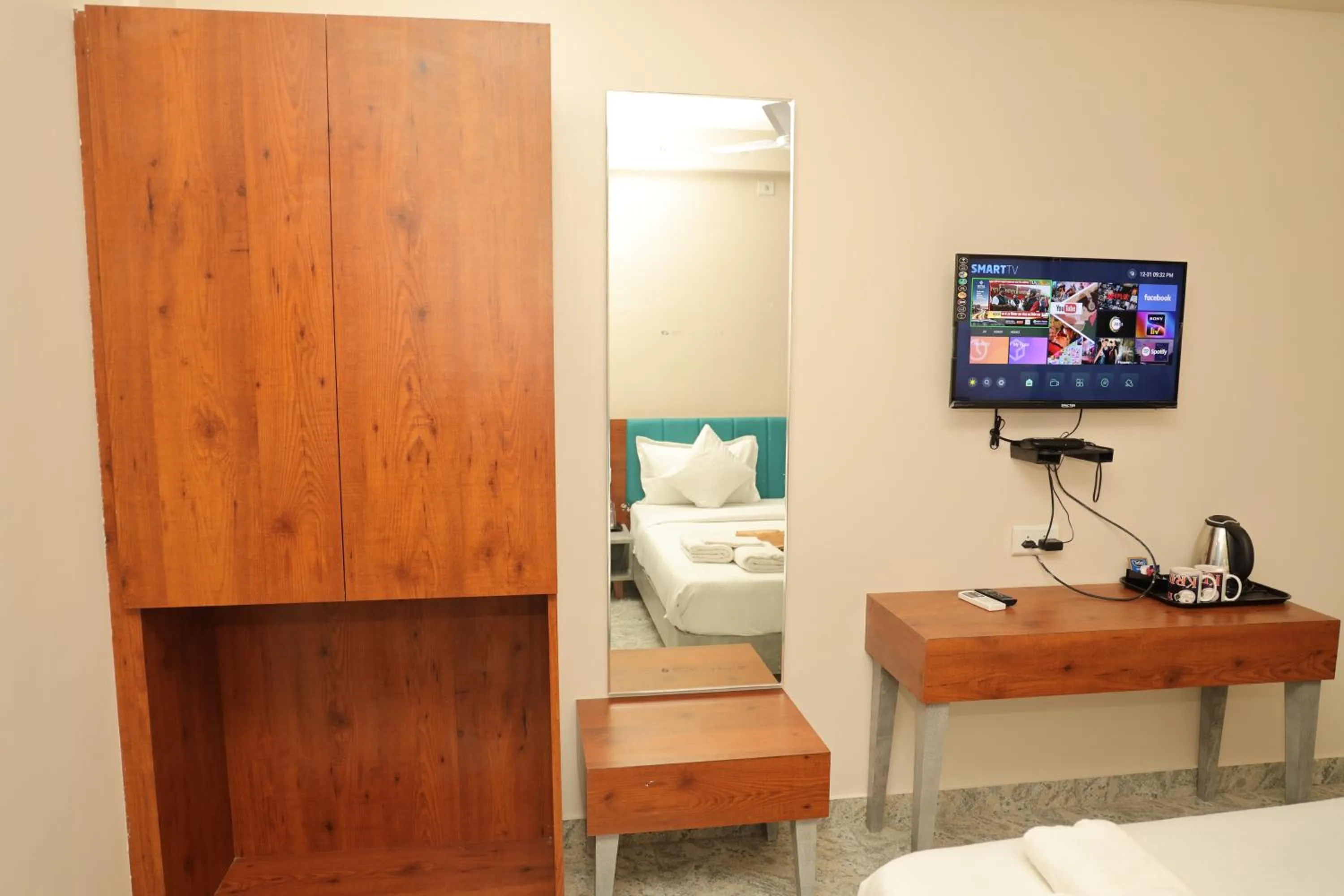 Bed in Hotel Lord Krishna