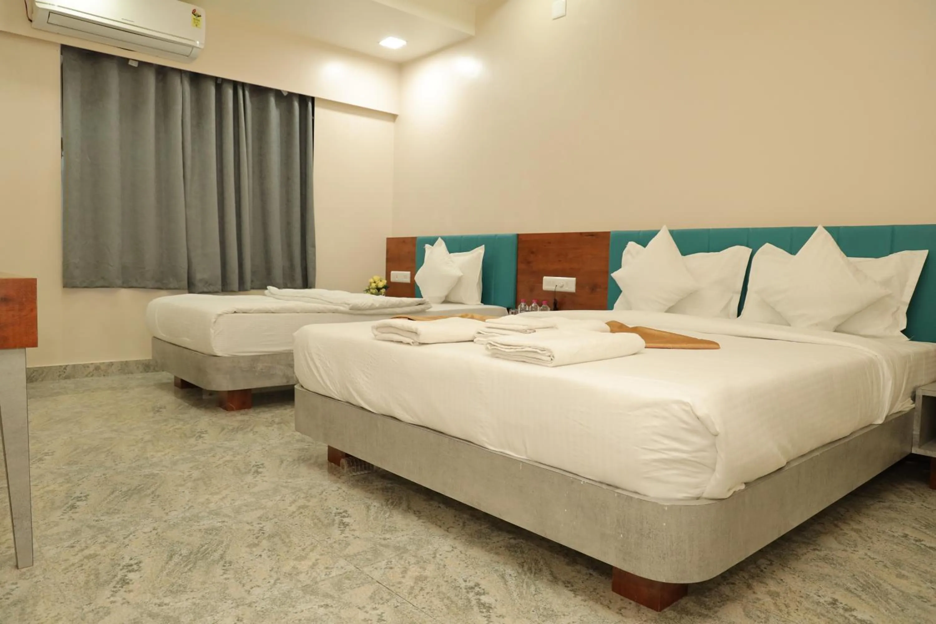 Bed in Hotel Lord Krishna