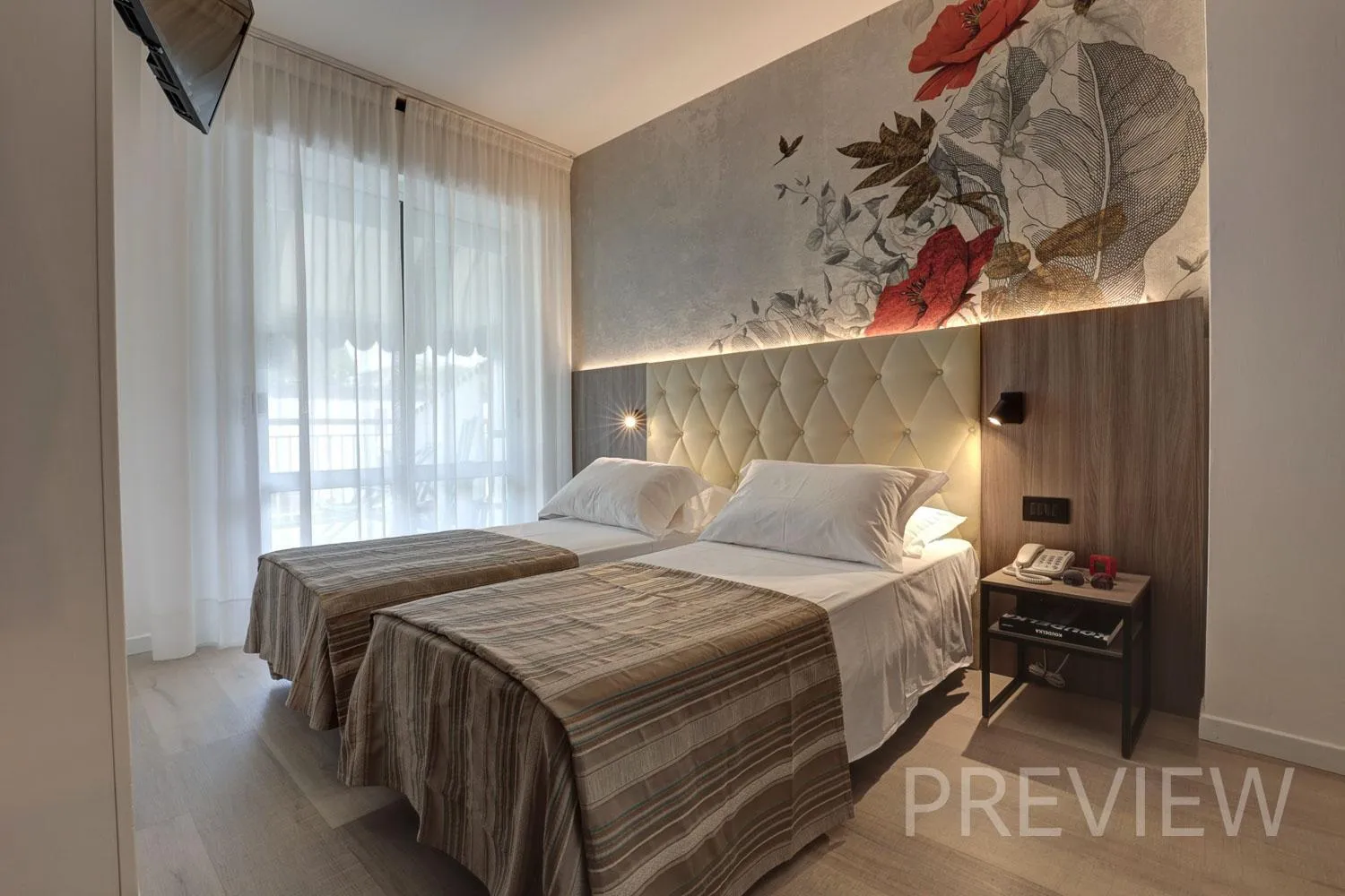 Bed in Hotel Picobello Pineta