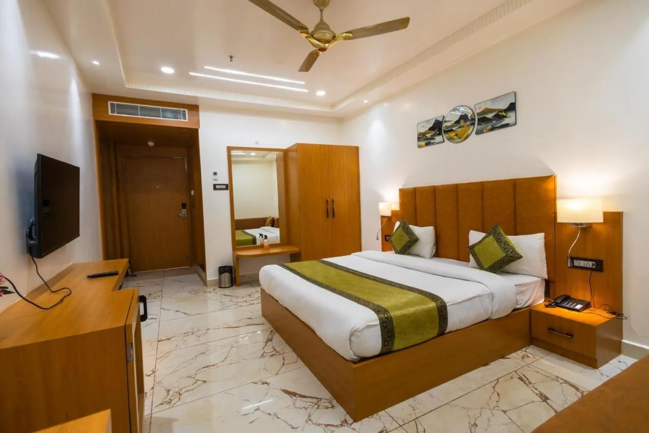 Bed in Hotel Kalawati Palace