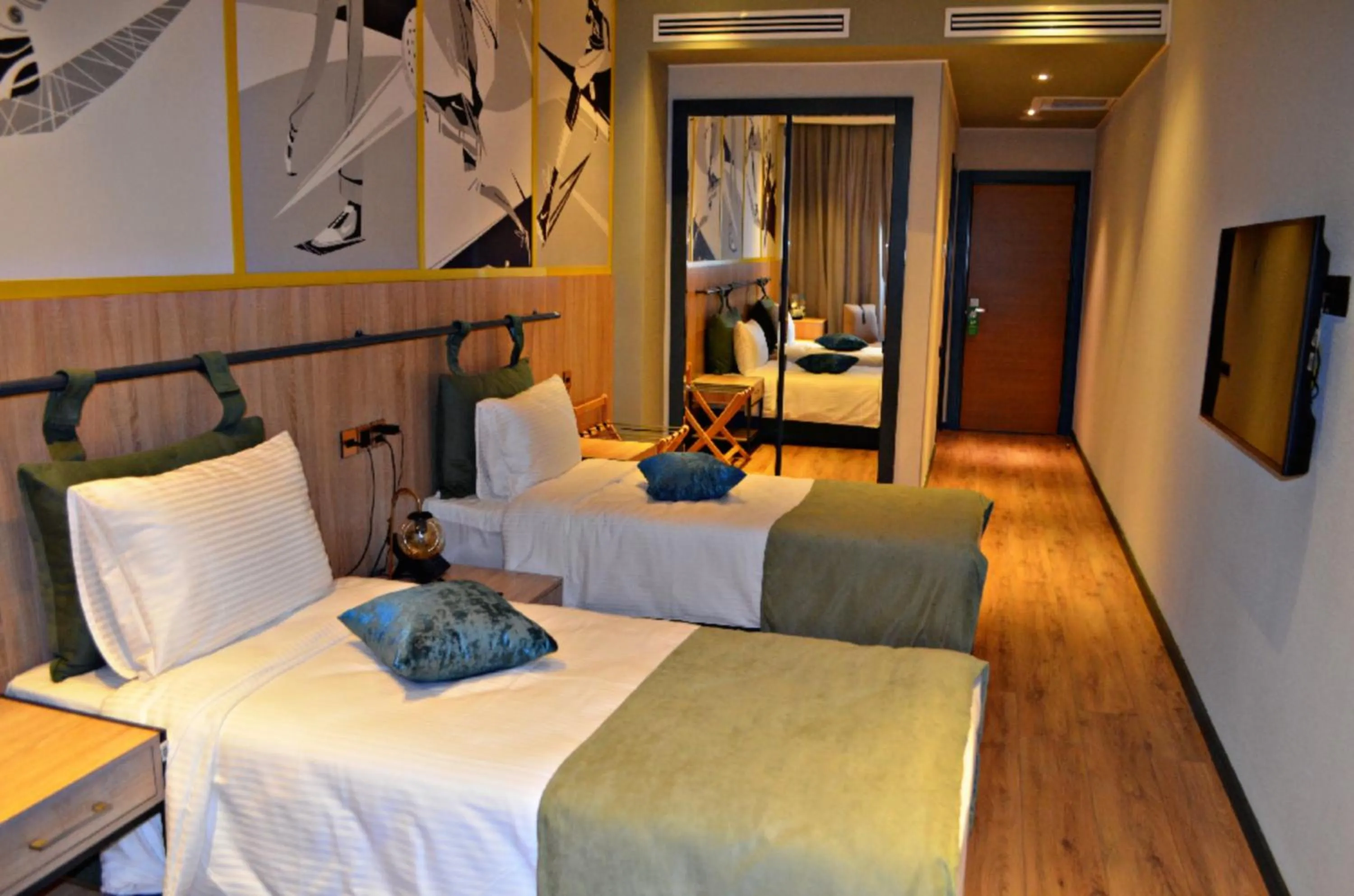 Bed in Arena Sport Hotel