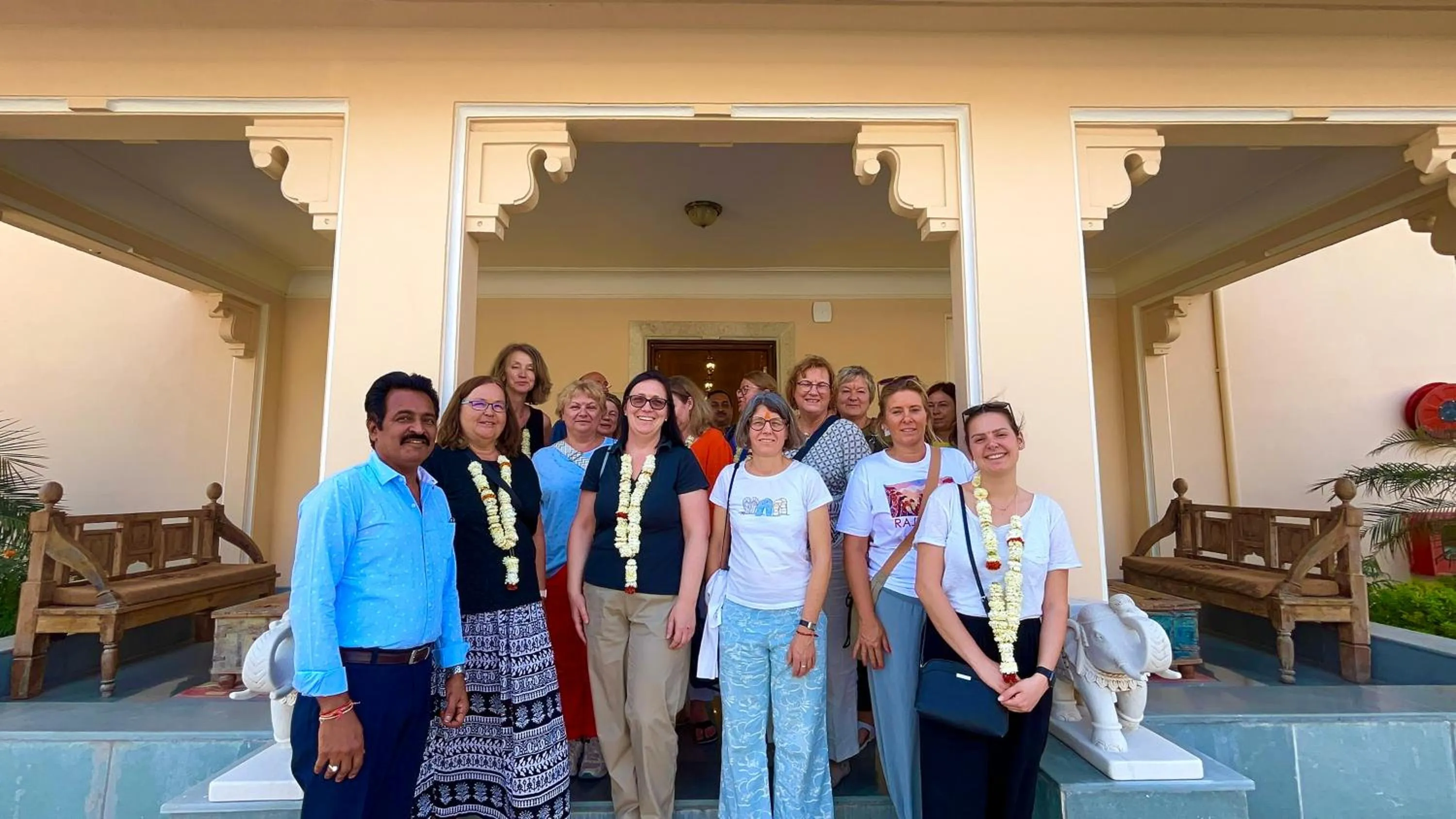 group of guests in THE TRISHALA VILAS (A LUXURY BOUTIQUE HOTEL & SPA)