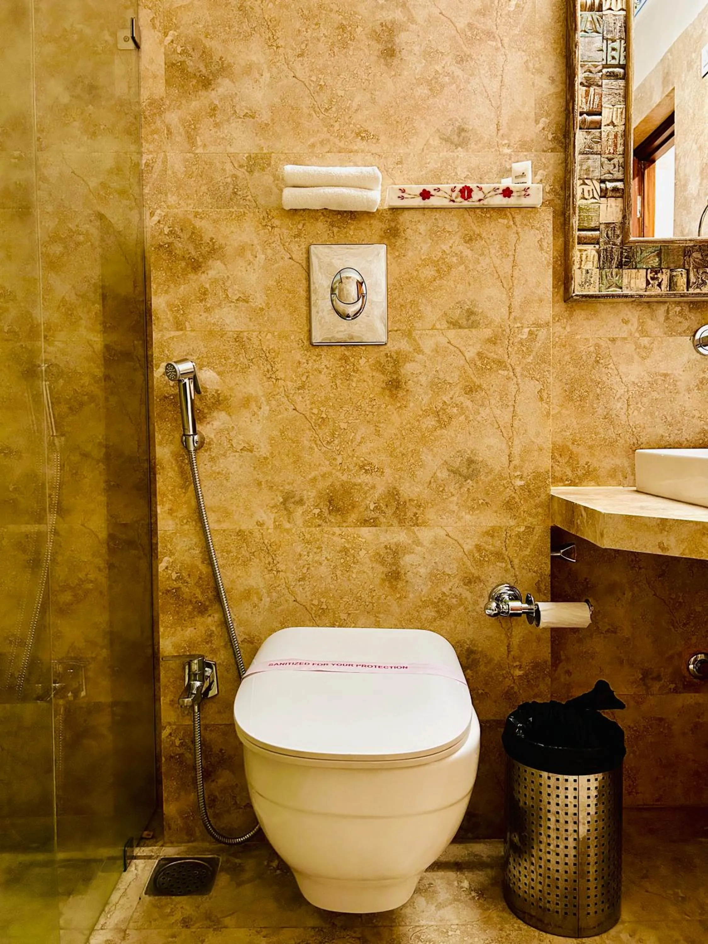 Shower in THE TRISHALA VILAS (A LUXURY BOUTIQUE HOTEL & SPA)