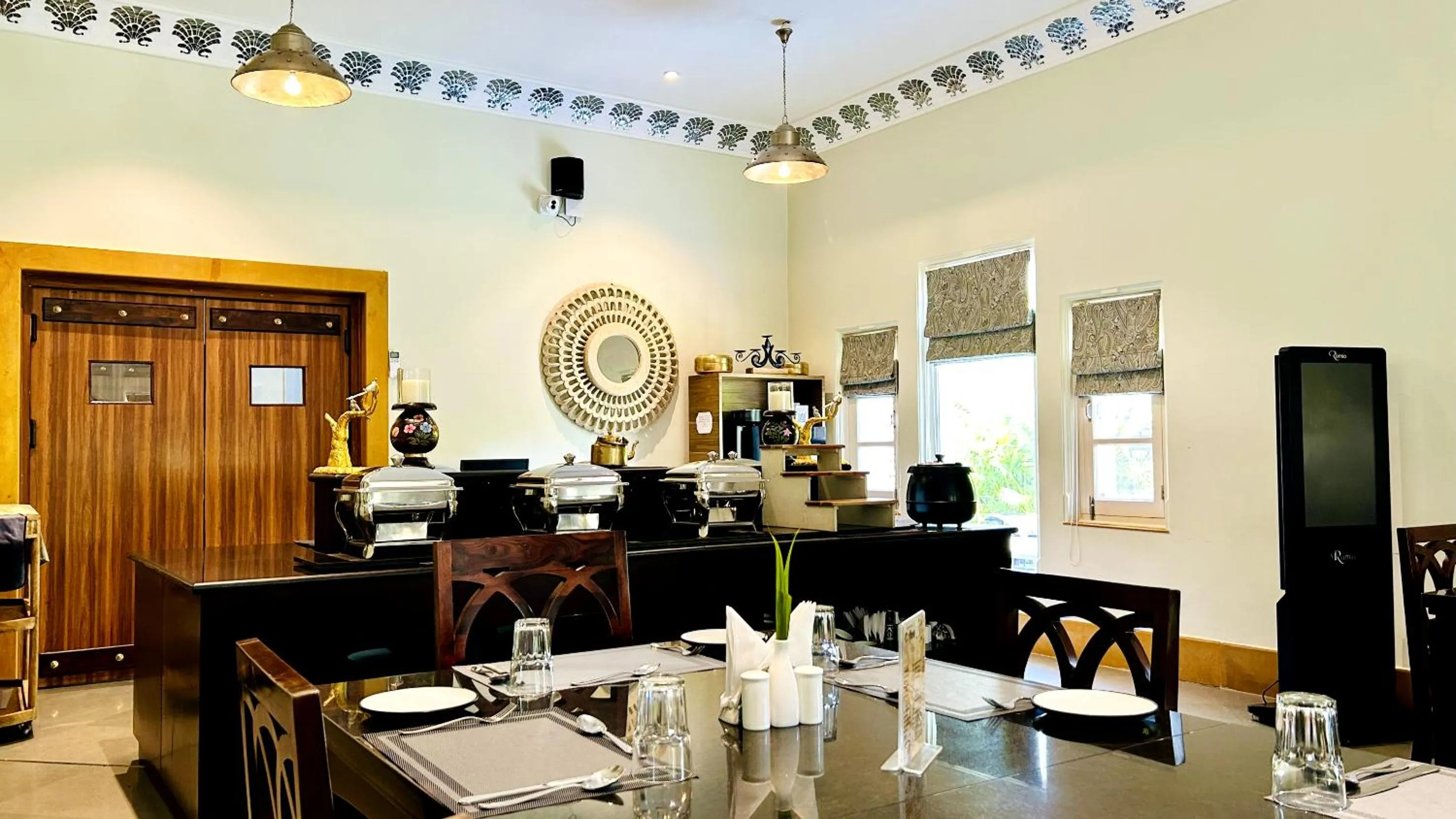 Restaurant/places to eat in THE TRISHALA VILAS (A LUXURY BOUTIQUE HOTEL & SPA)